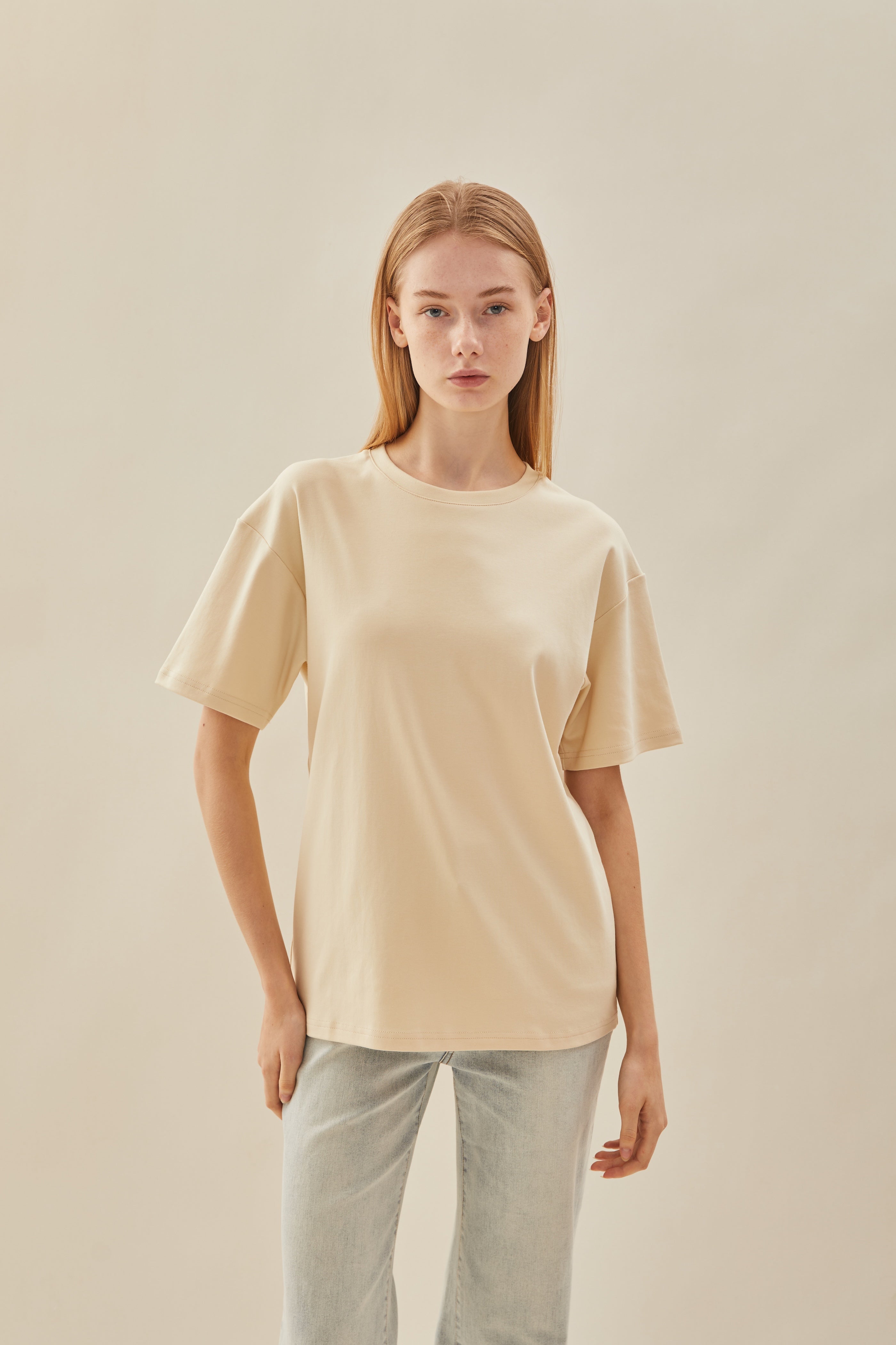 Oversized Tee in Bone (N°.06)