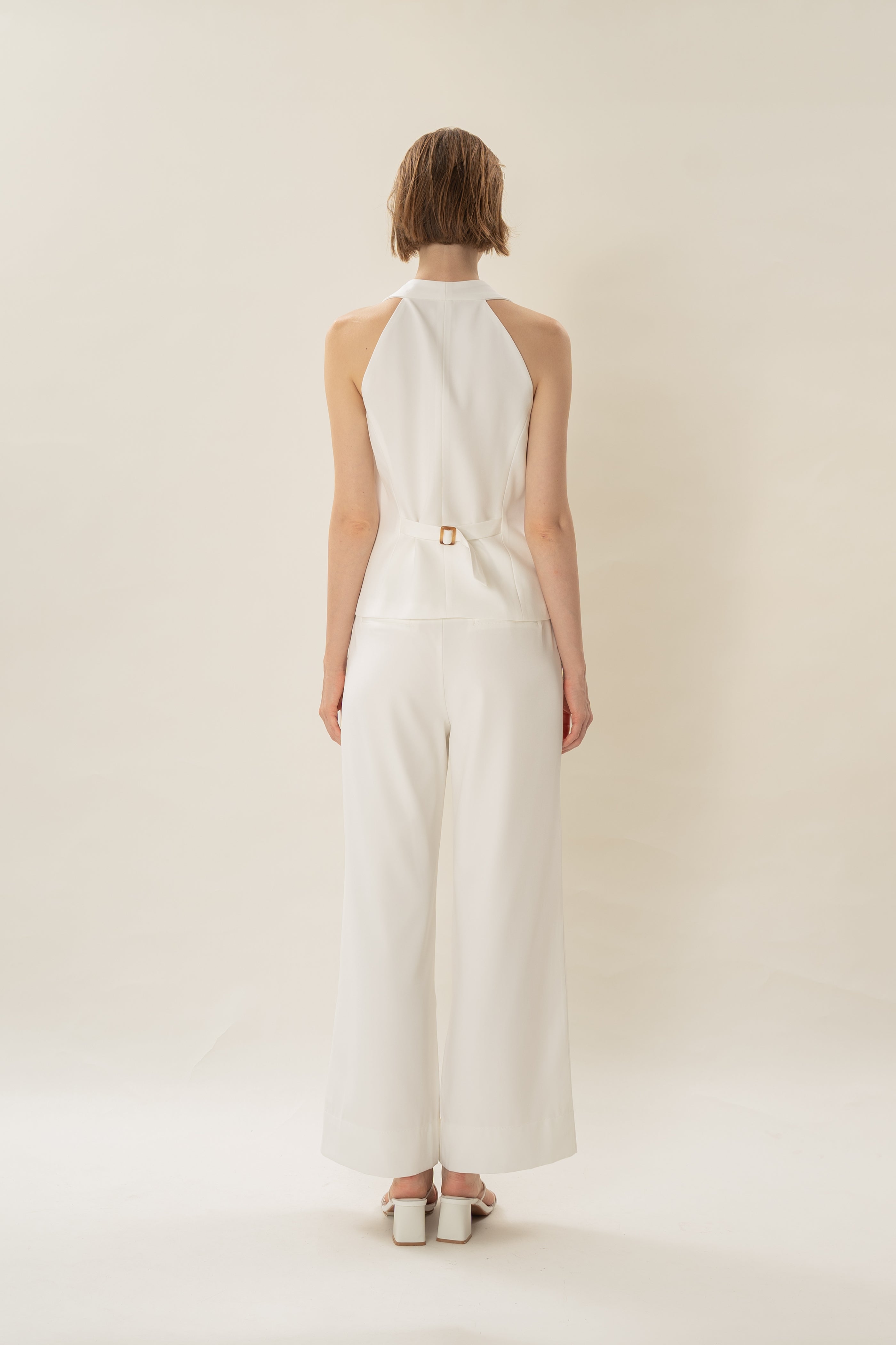 Halter Waistcoat in White