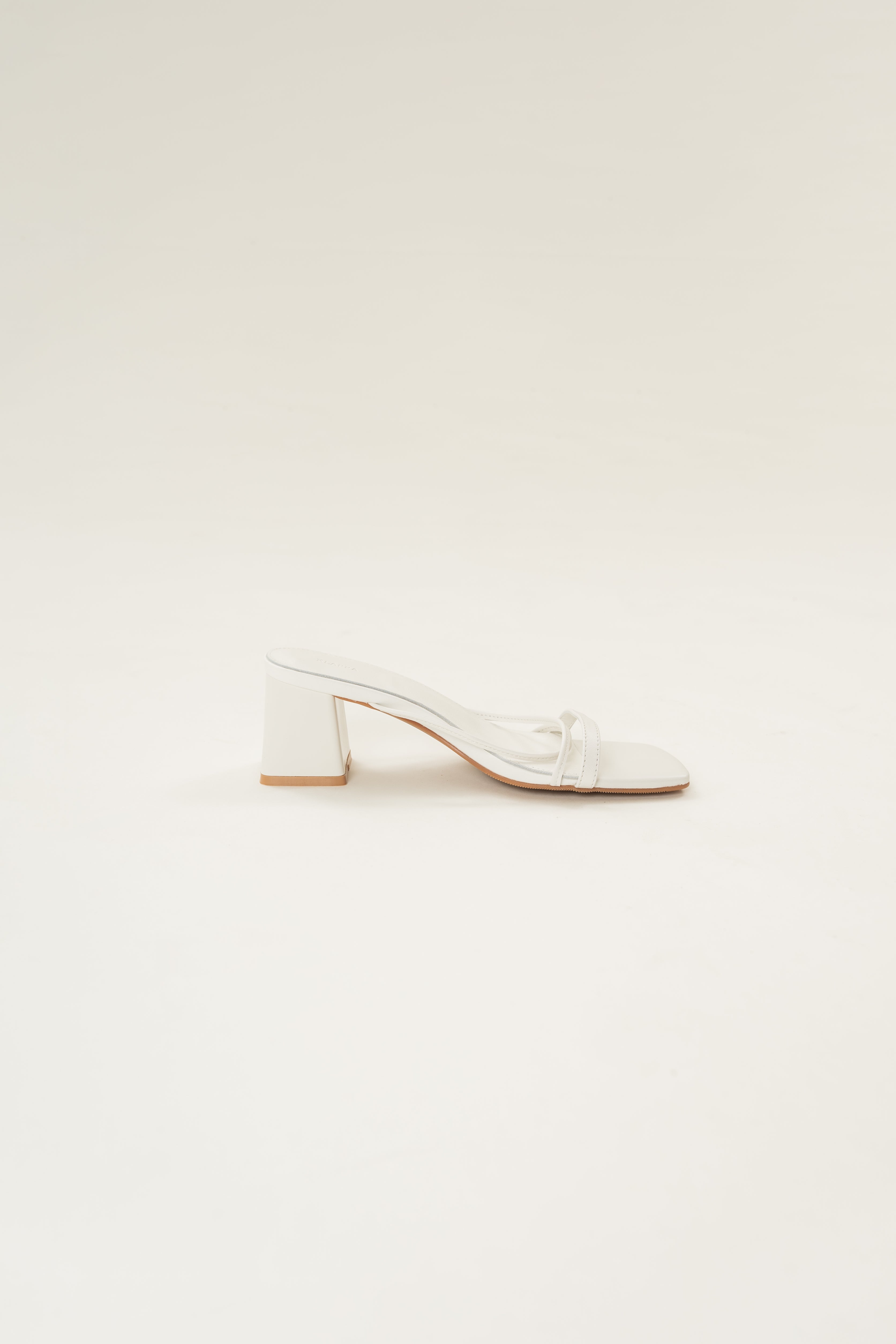 Lais Leather Heels in White