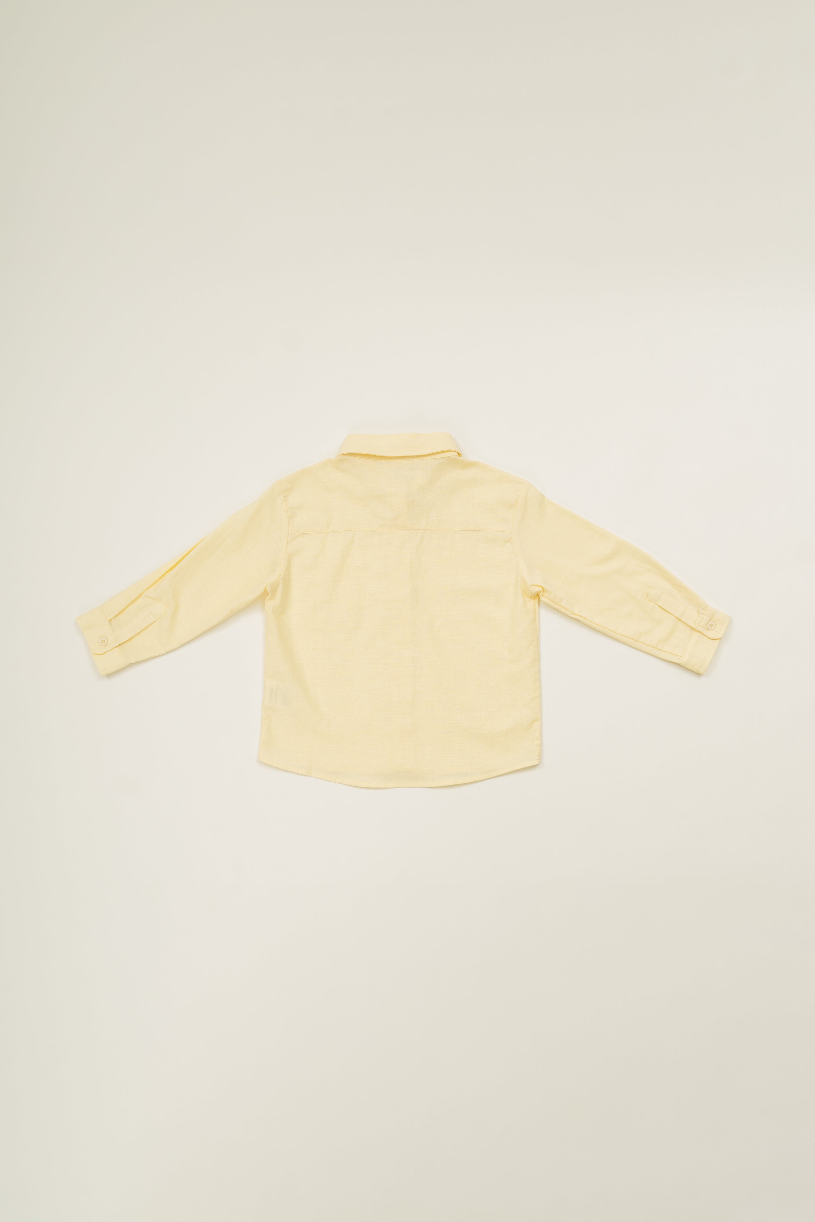 Mini Boy's Long Sleeved Shirt in Eggnog (Coming soon)