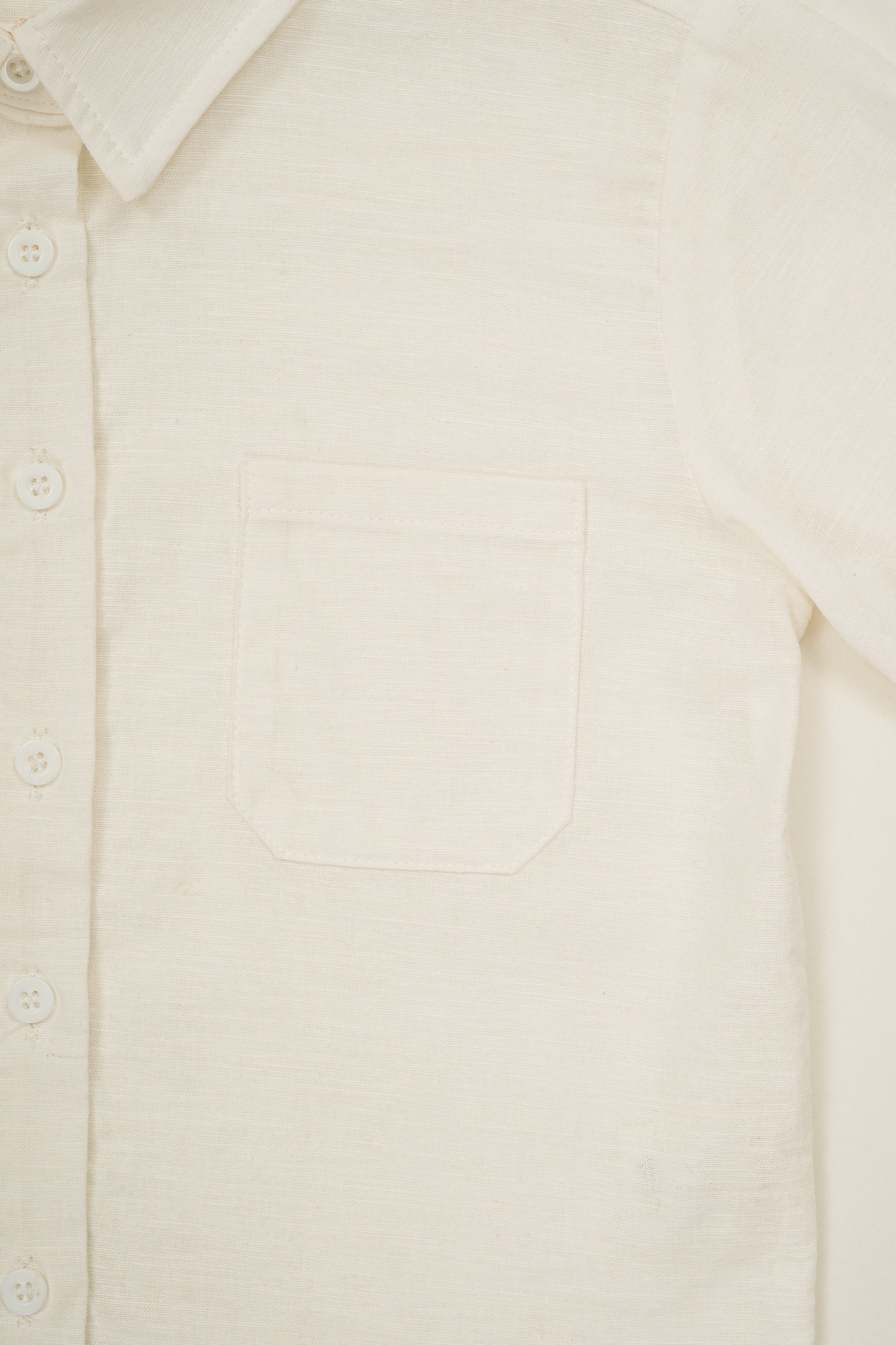 Mini Boy's Long Sleeved Shirt in White (Coming soon)