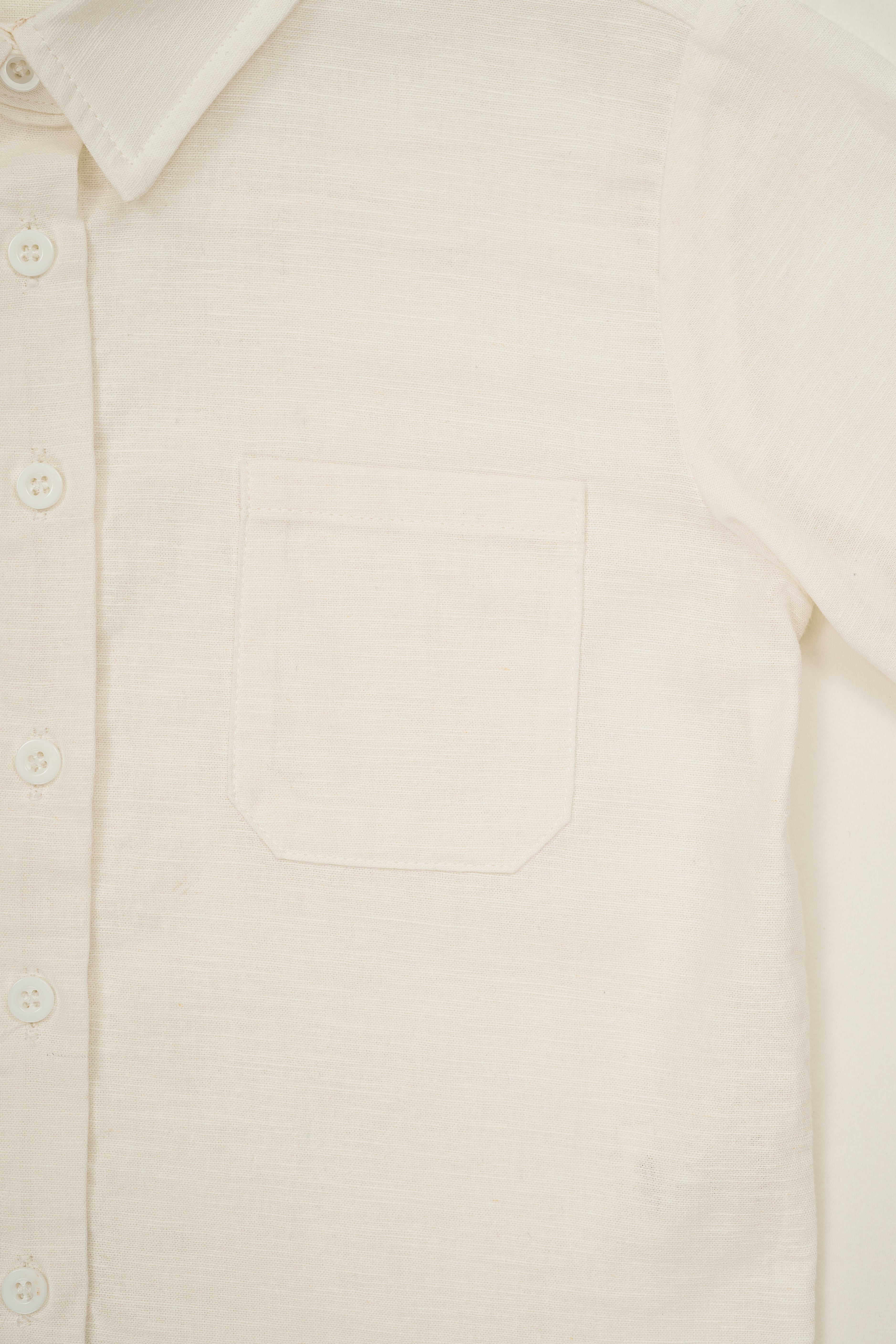 Mini Boy's Long Sleeved Shirt in White