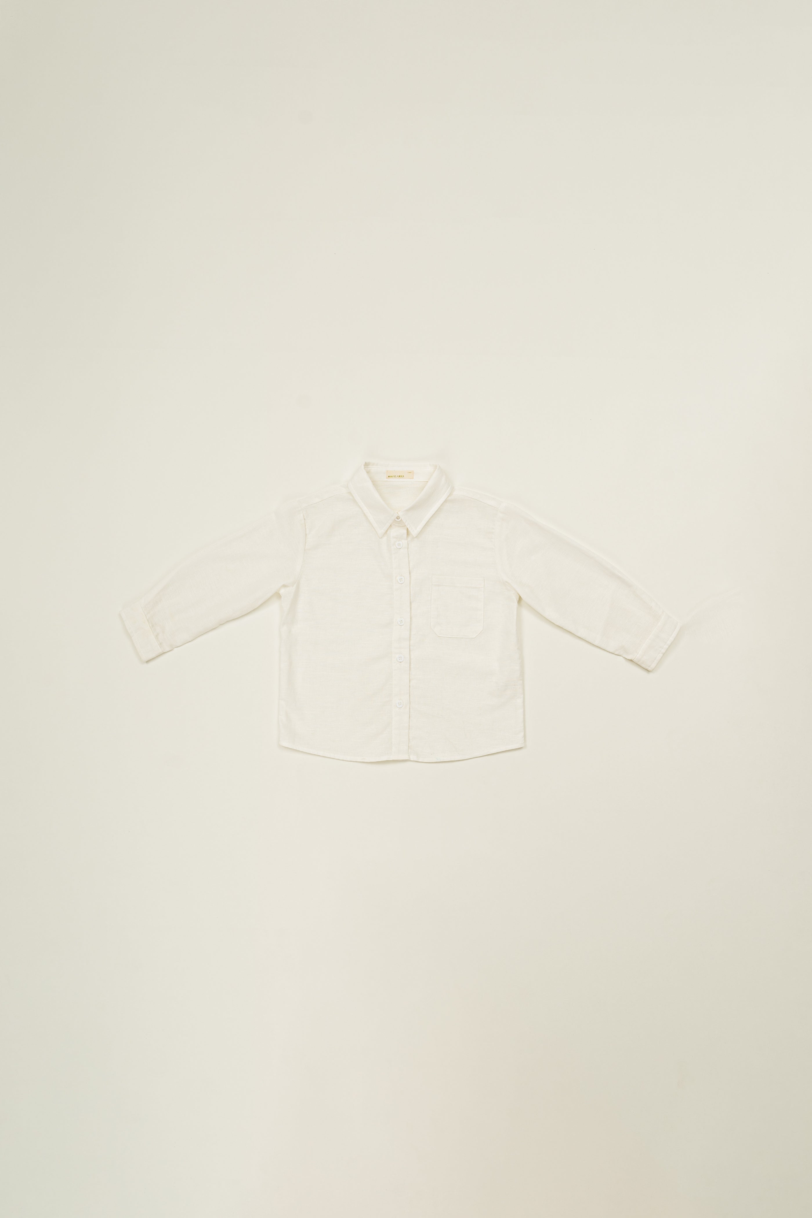 Mini Boy's Long Sleeved Shirt in White (Coming soon)