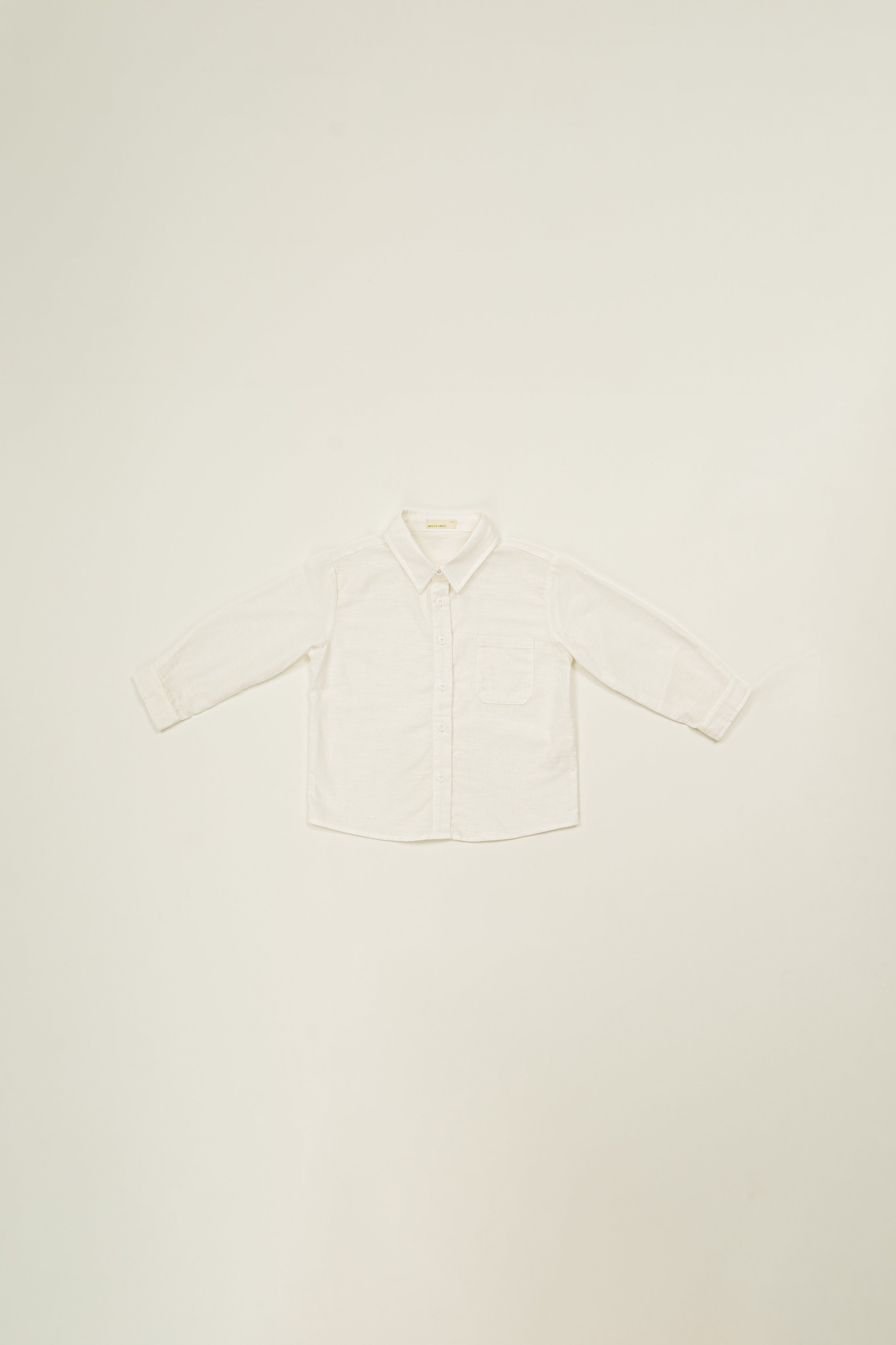 Mini Boy's Long Sleeved Shirt in White