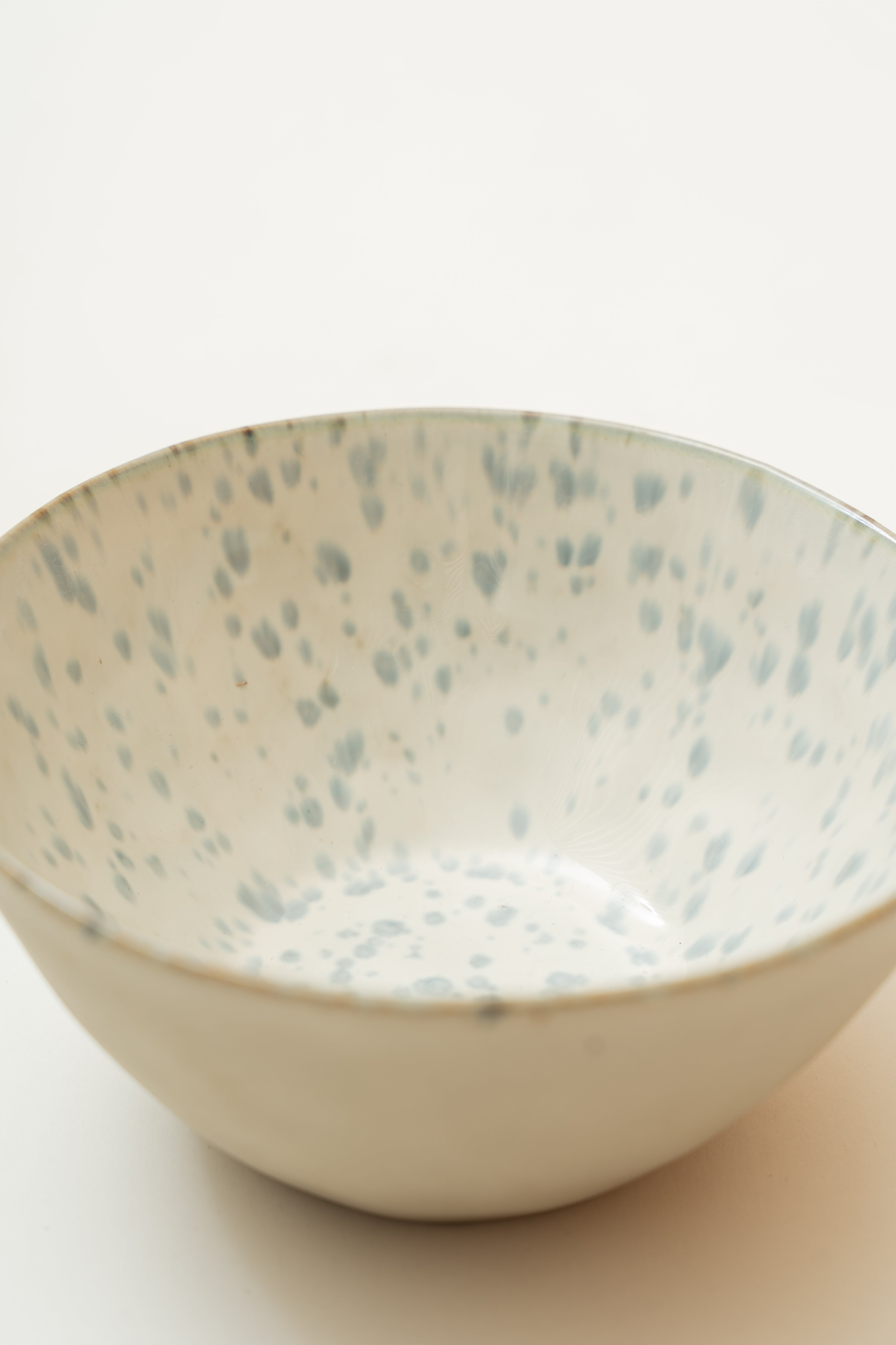 Glazed Bowl in Speckled Stone Blue