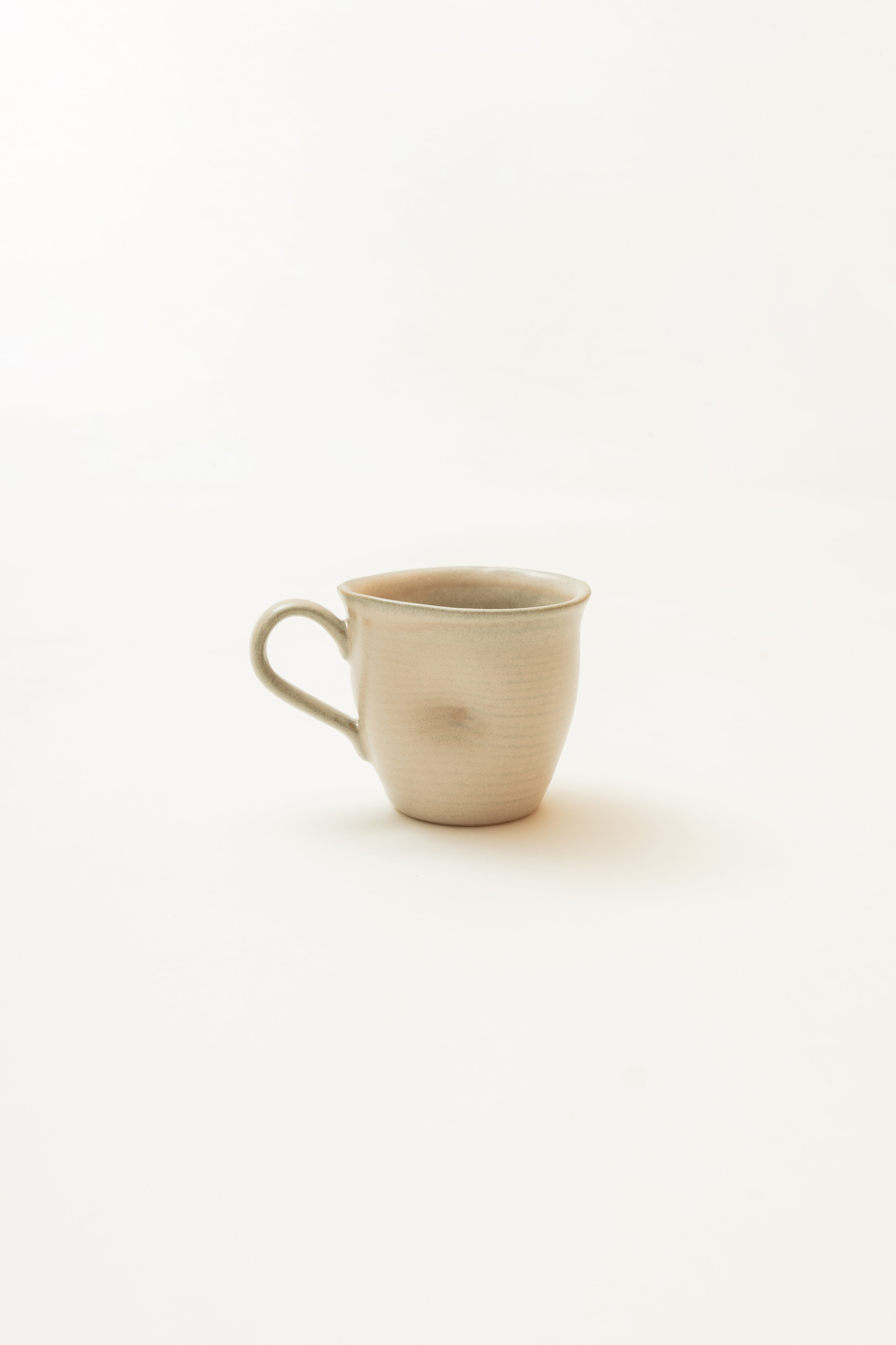 Organically Sculpted Mug in Light Taupe