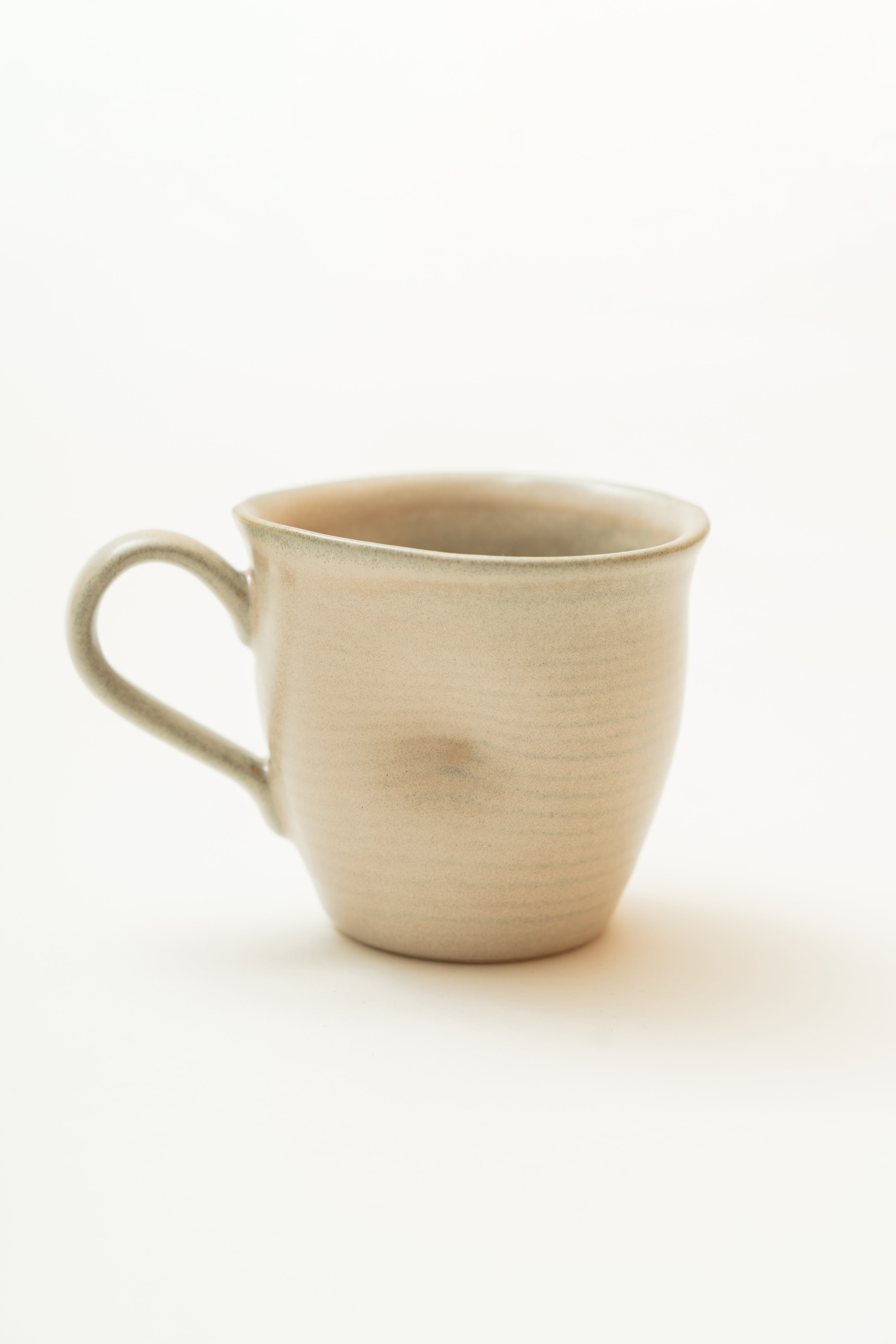 Organically Sculpted Mug in Light Taupe