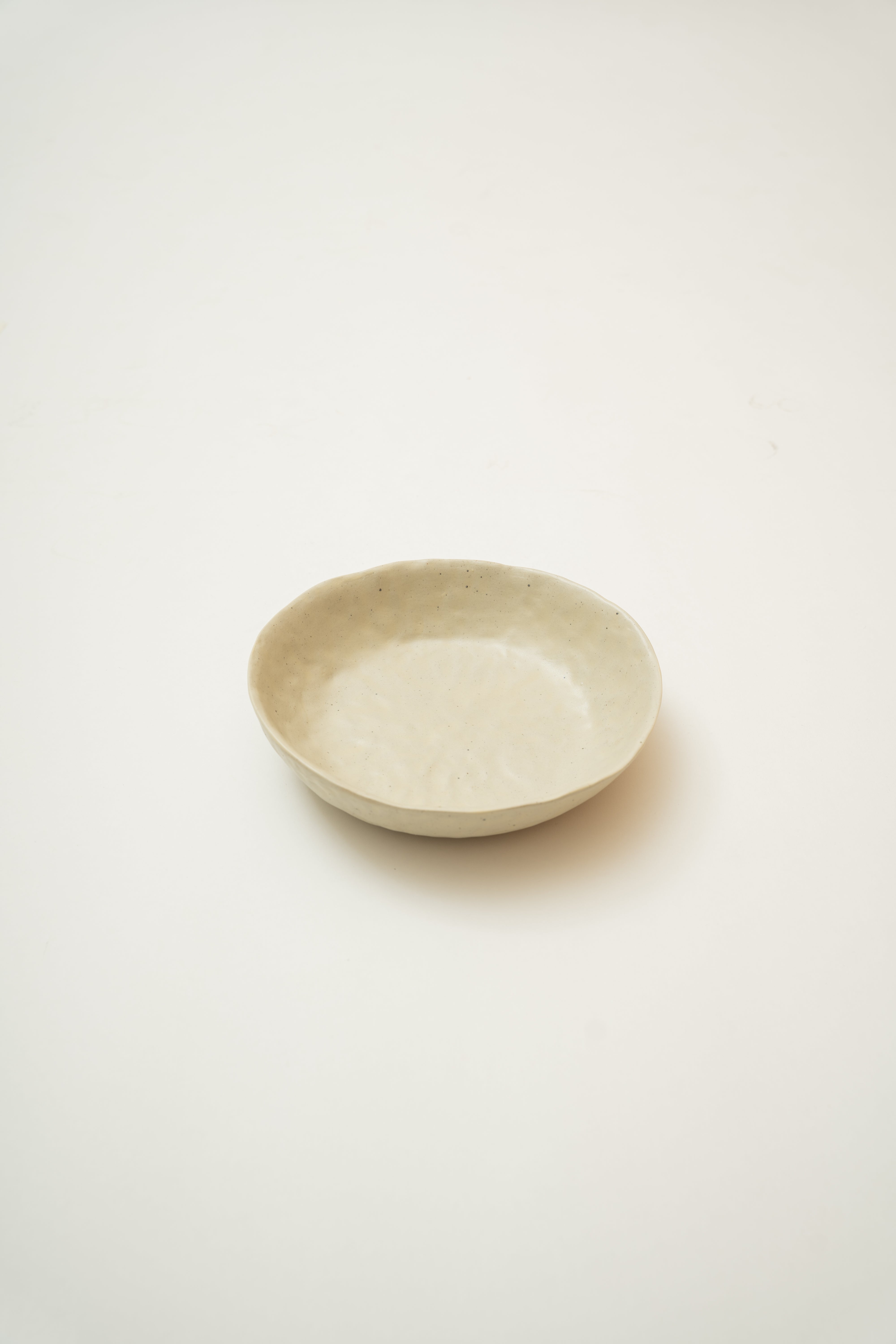 Deep Dish Plate in Speckled Stone Grey