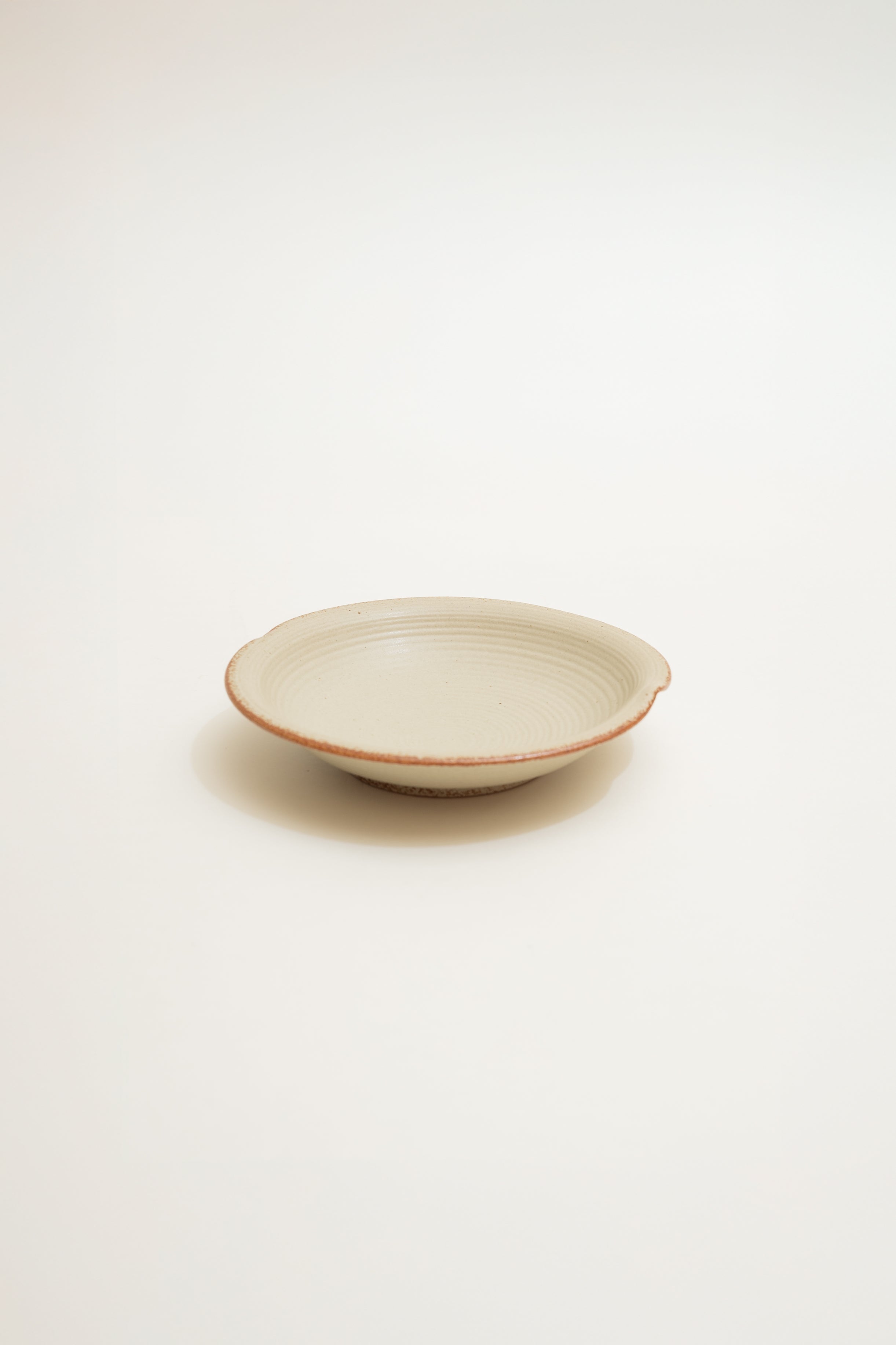 Earthenware Plate in Light Stone