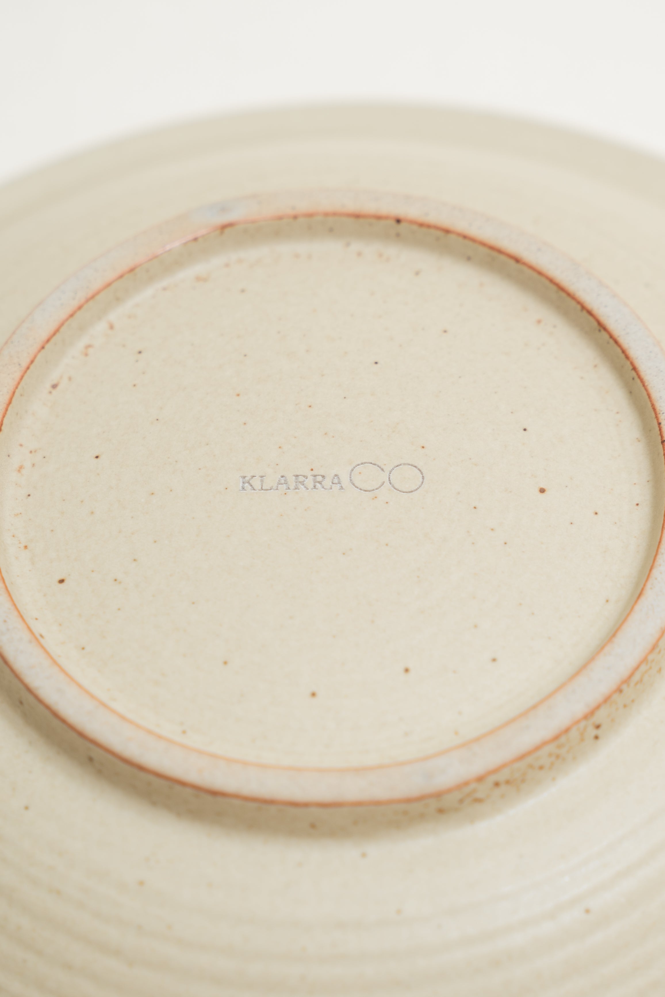 Earthenware Plate in Light Stone