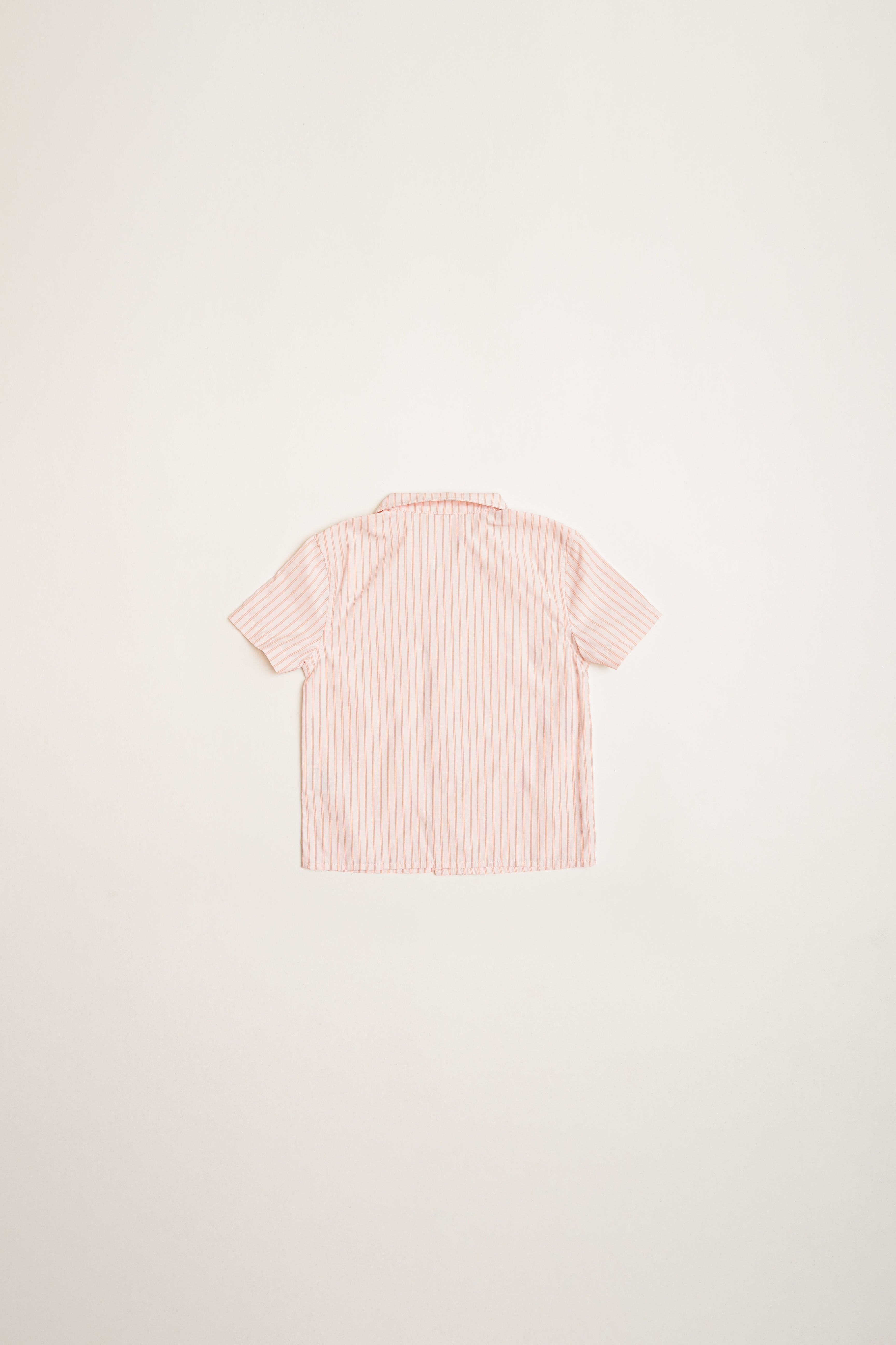 Mini Short Sleeve Pocket Shirt in Roseate Stripe