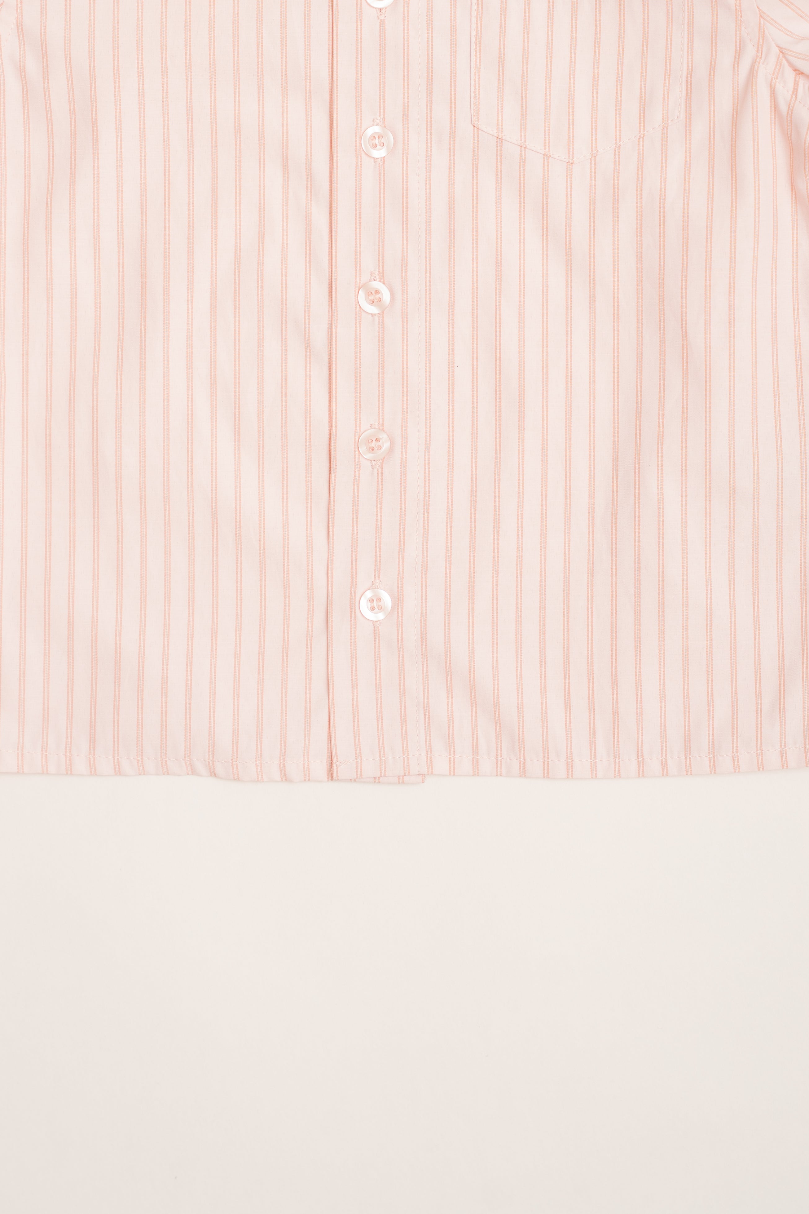 Mini Short Sleeve Pocket Shirt in Roseate Stripe