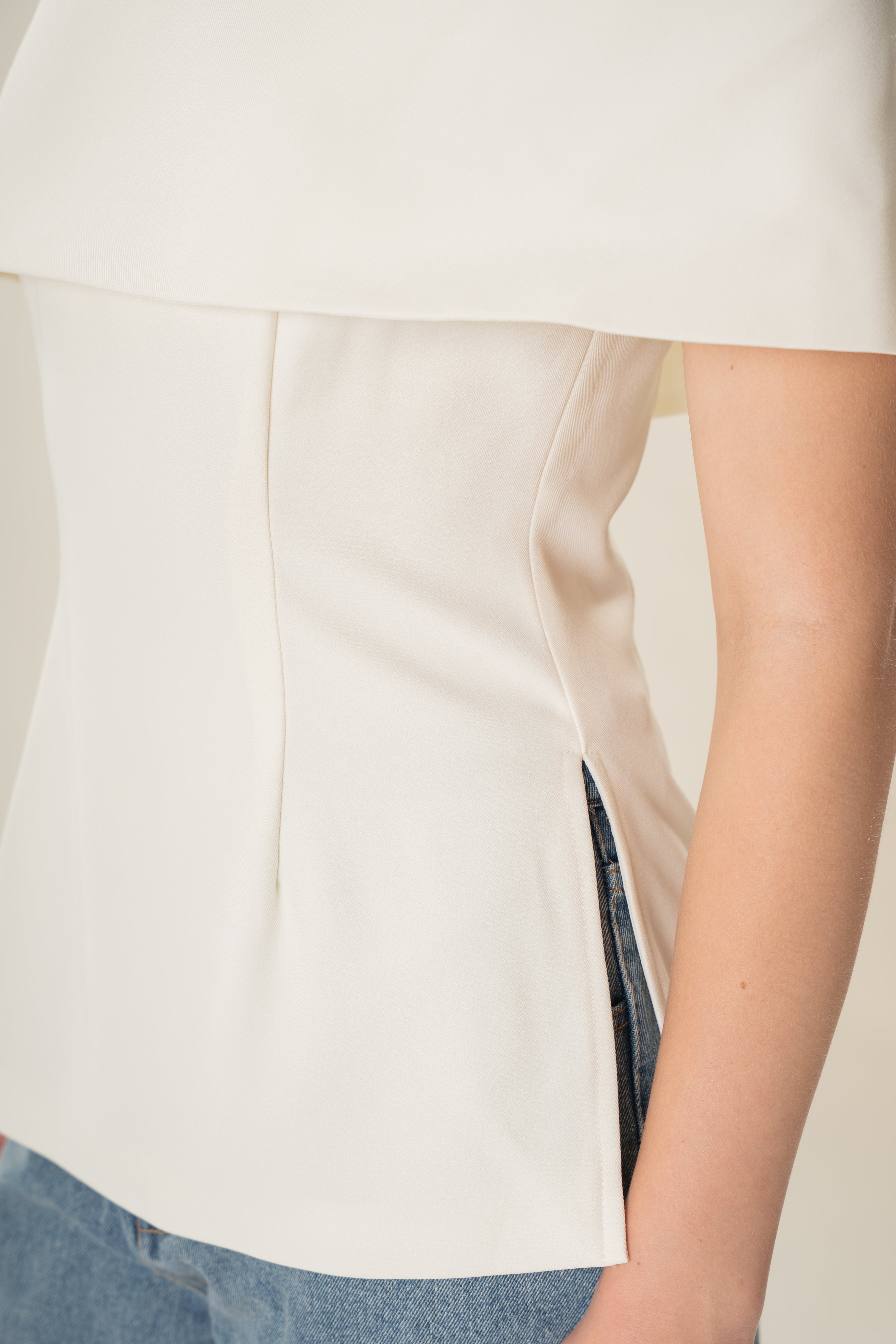 Off Shoulder Top In Ivory