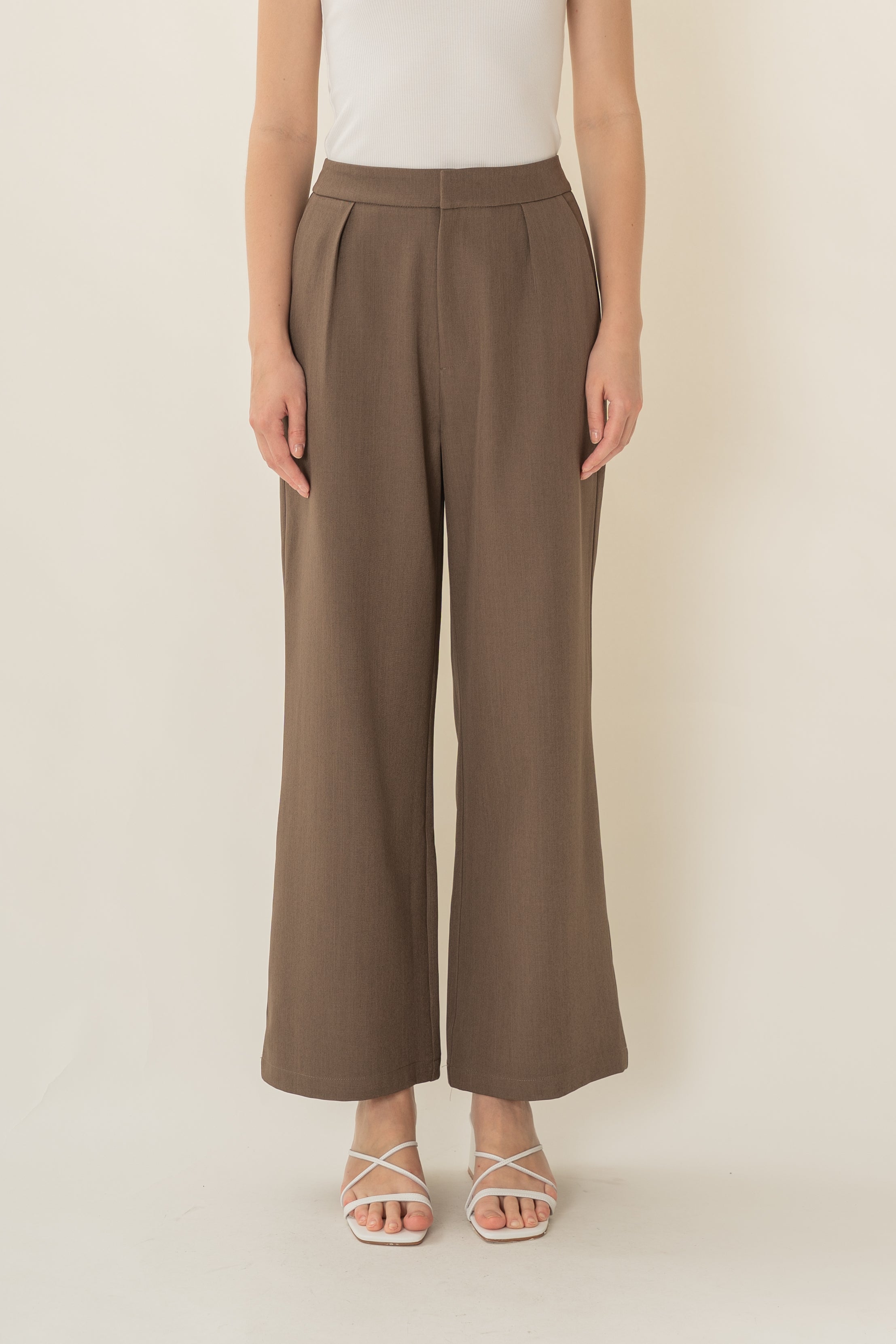 Suiting Trousers in Heather Brown