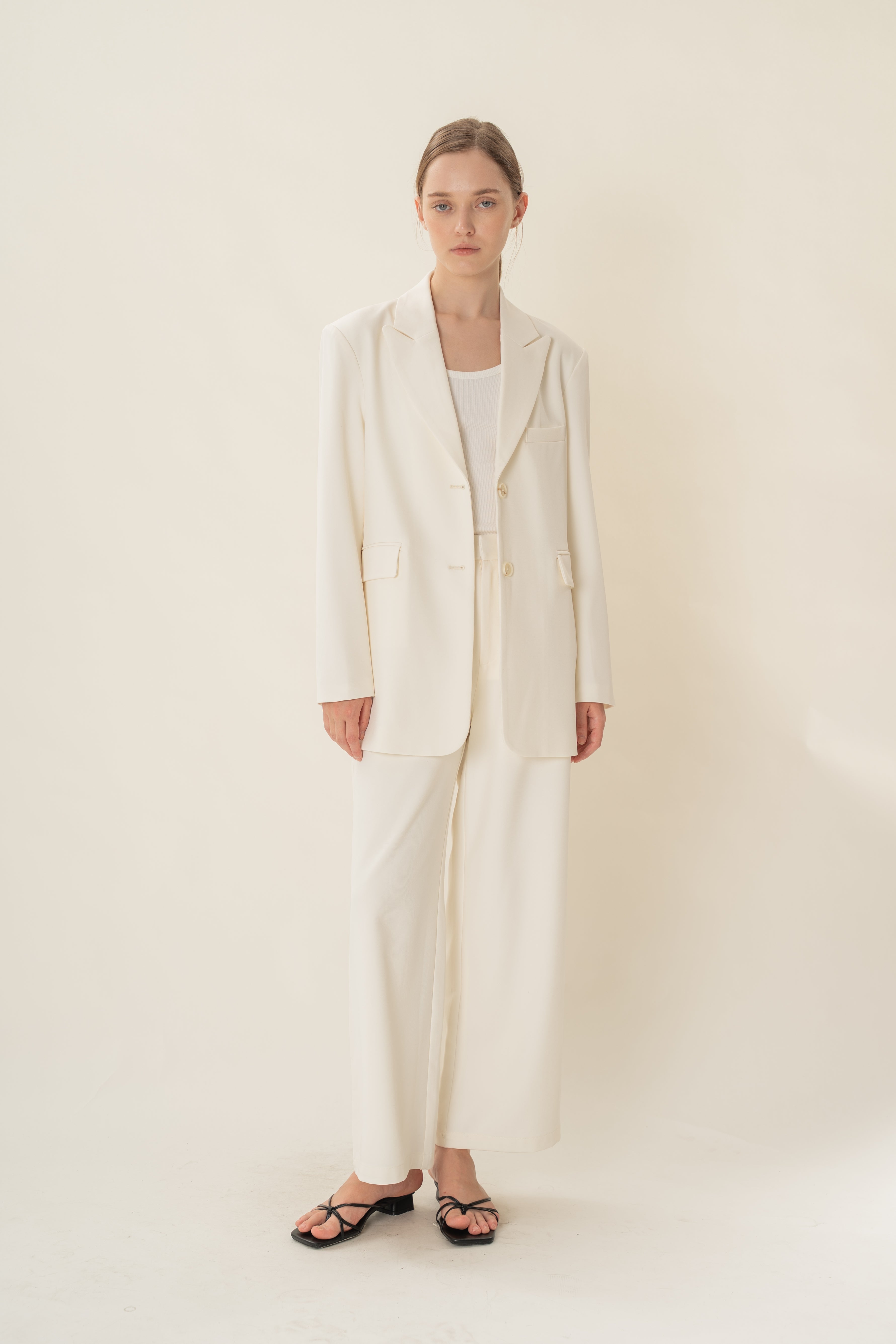 Oversized Blazer in Ivory