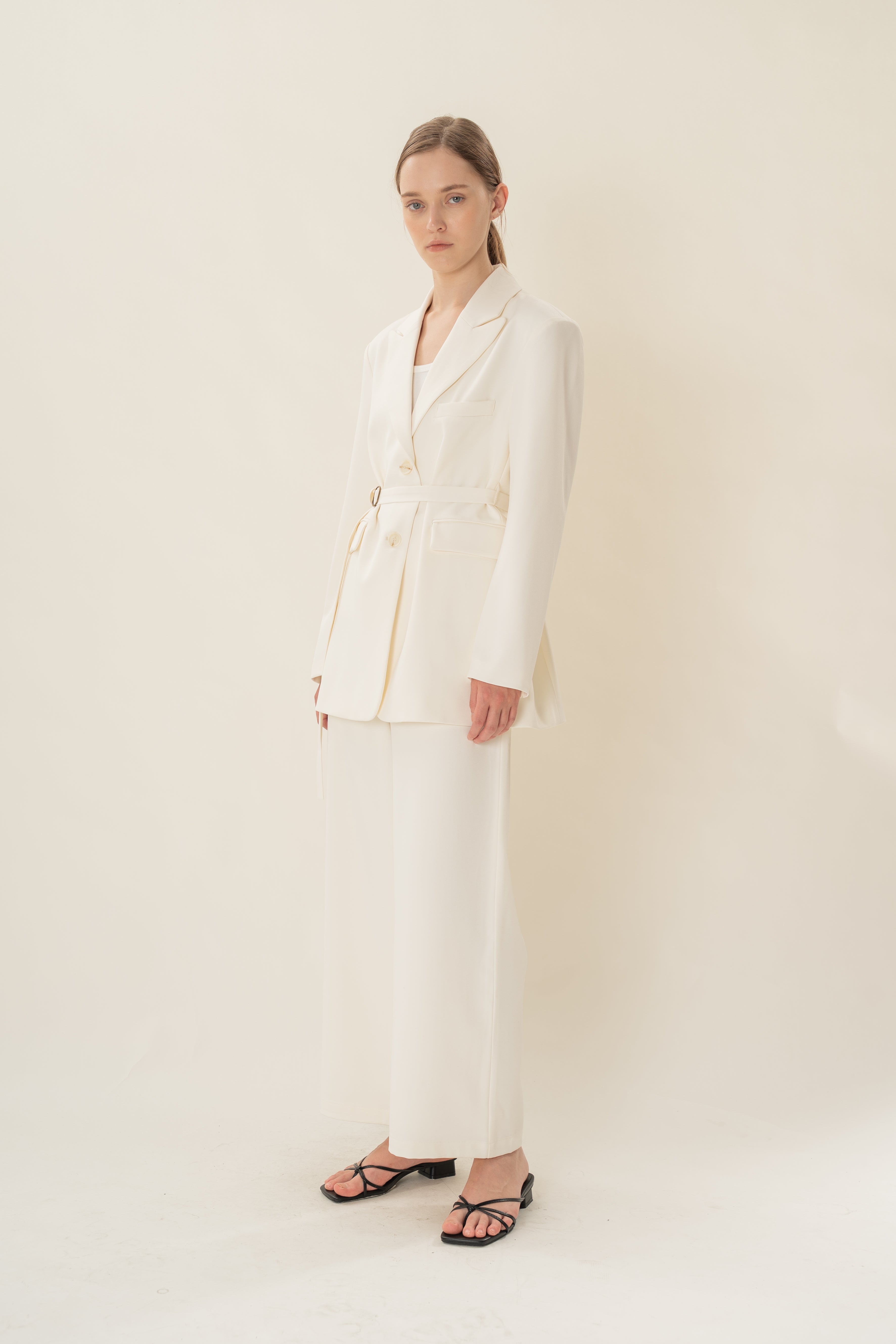 Oversized Blazer in Ivory