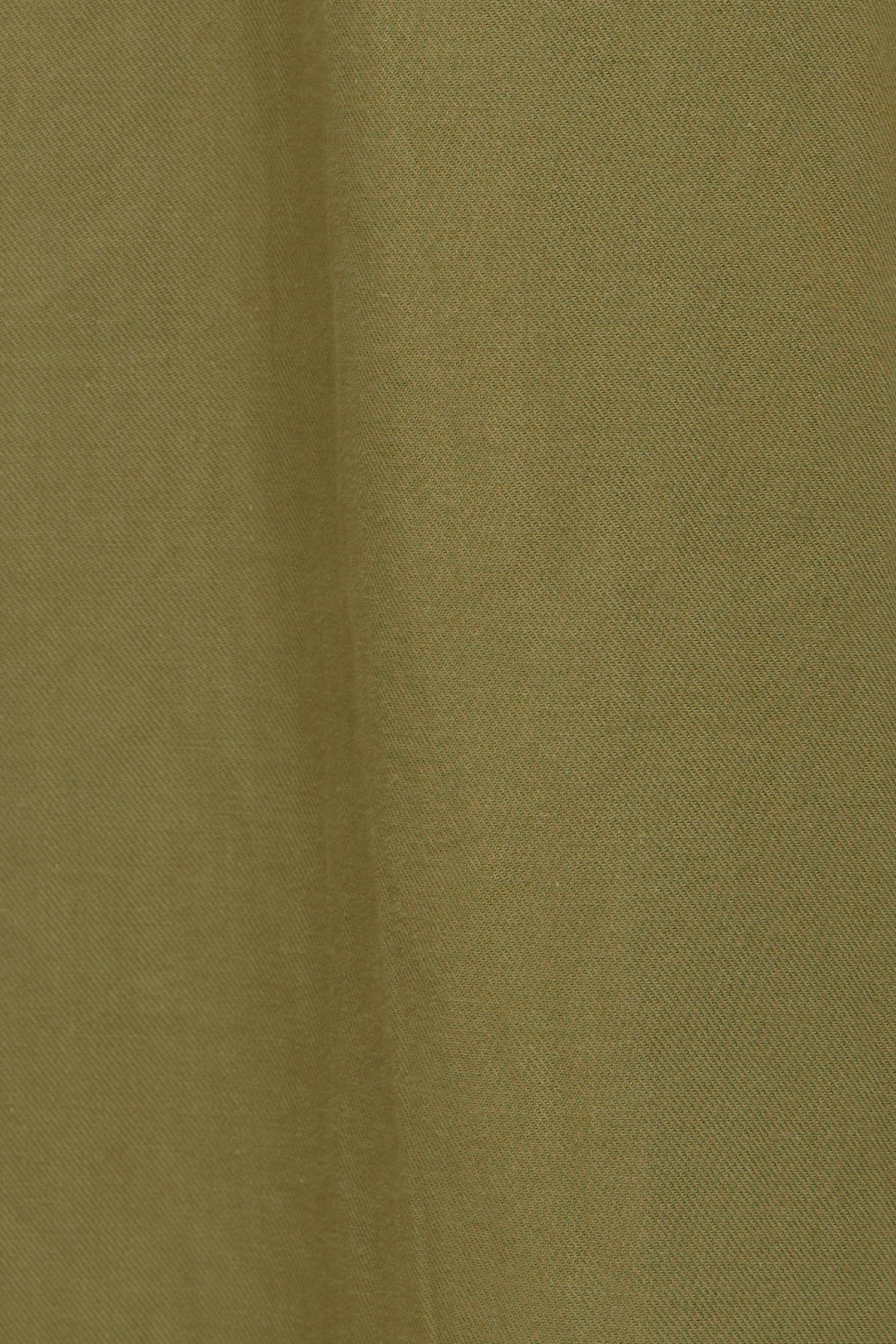Cotton Shirred Midi Dress in Moss