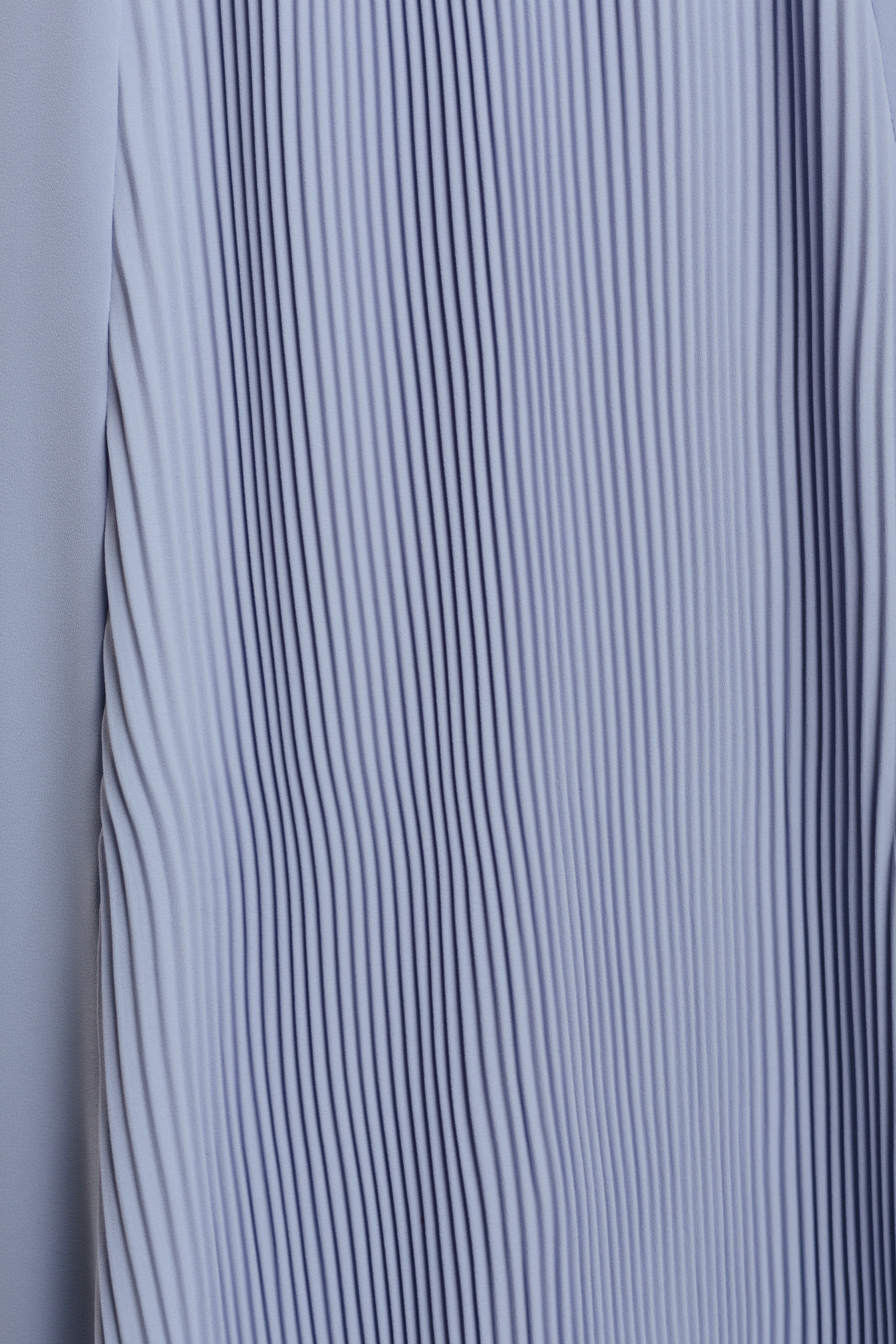 Pleated Halter Dress in Sky