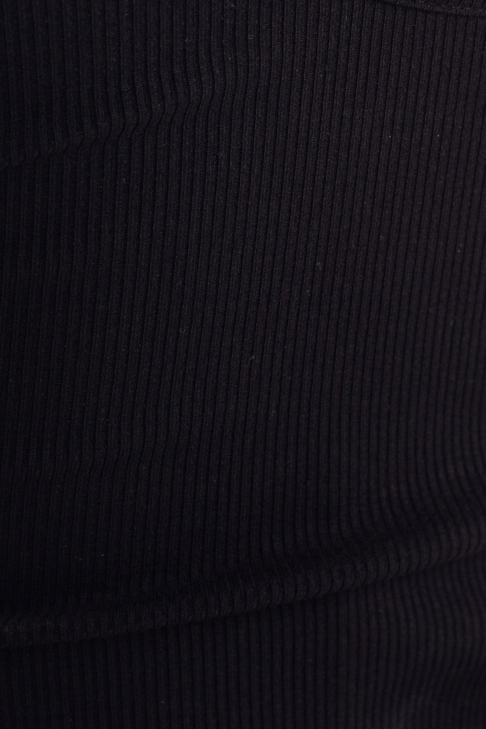 Round Neck Tank Top in Black (Sale)