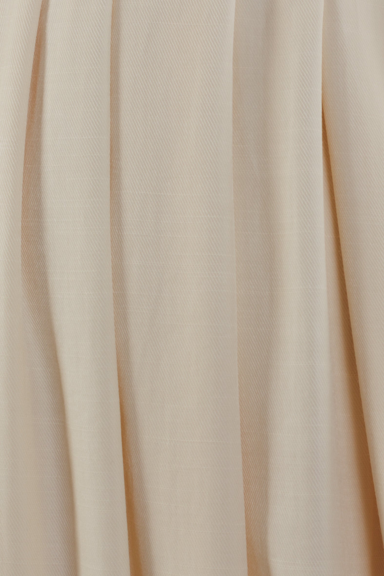 Gathered Midi Dress in Ecru