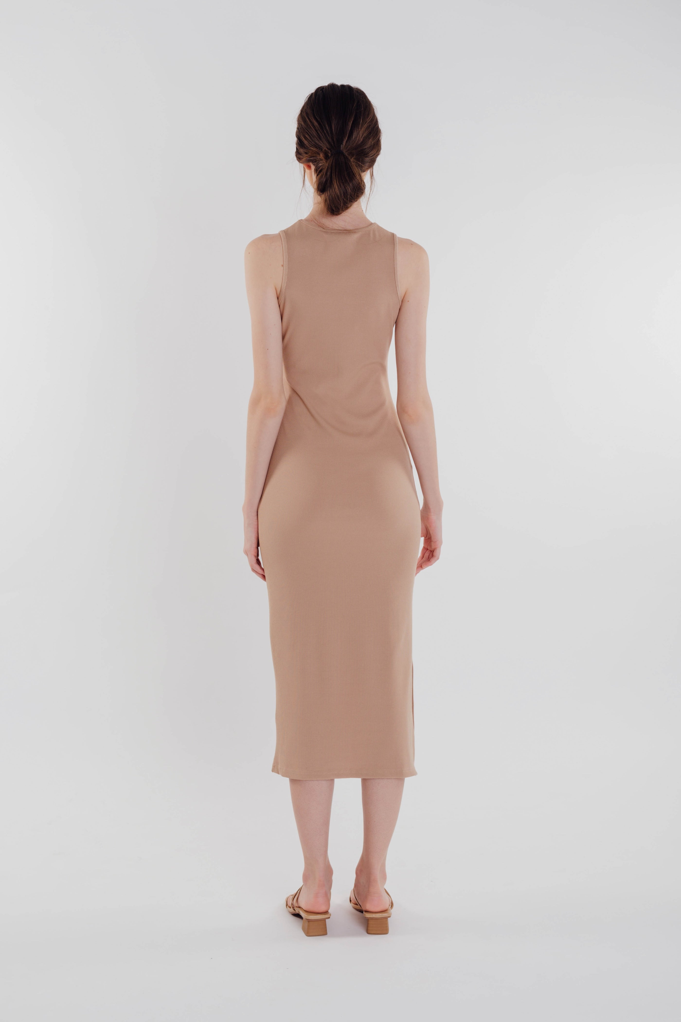 Knitted Dress in Beige