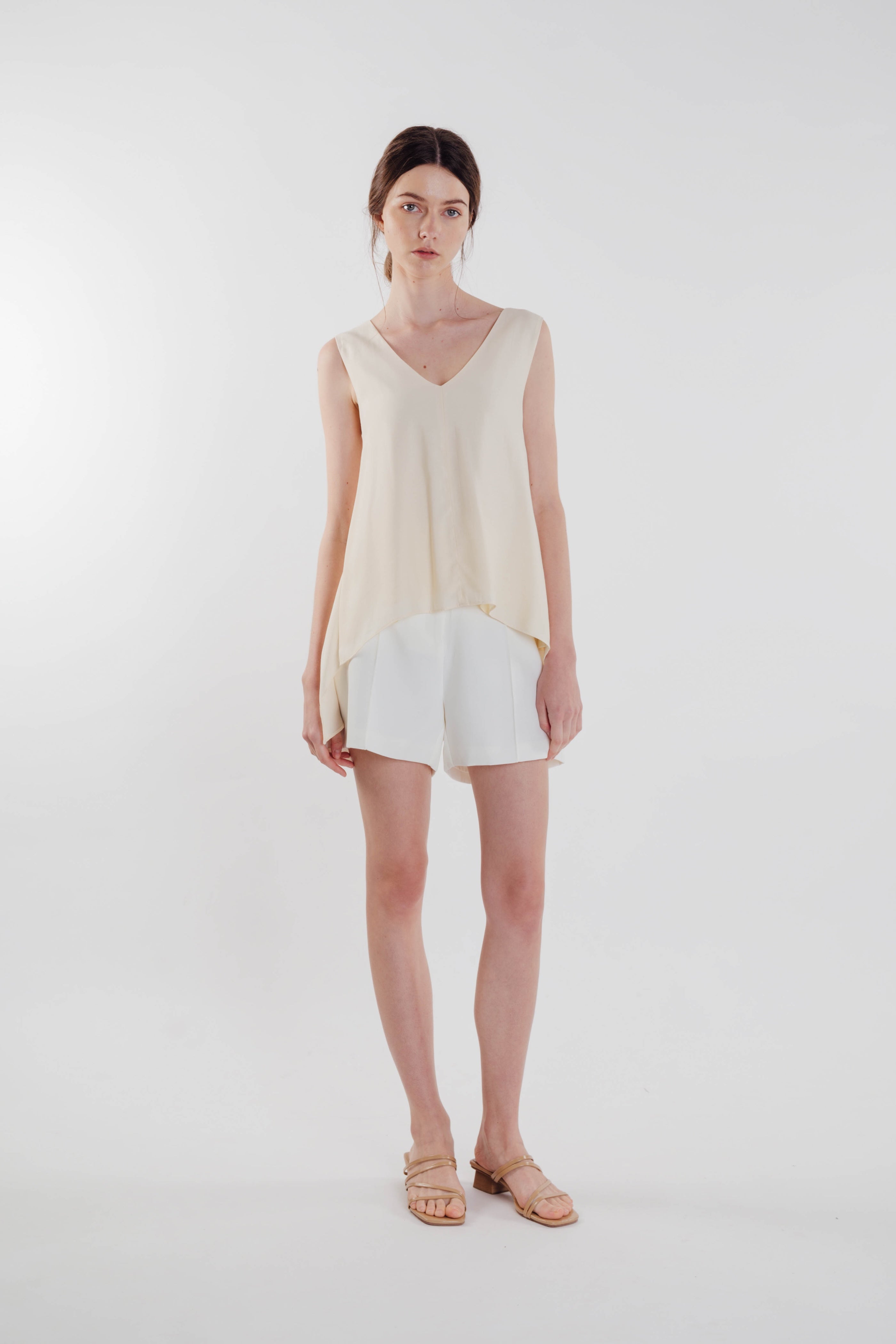 Two-way Asymmetrical Top in Soft Yellow (Sale)