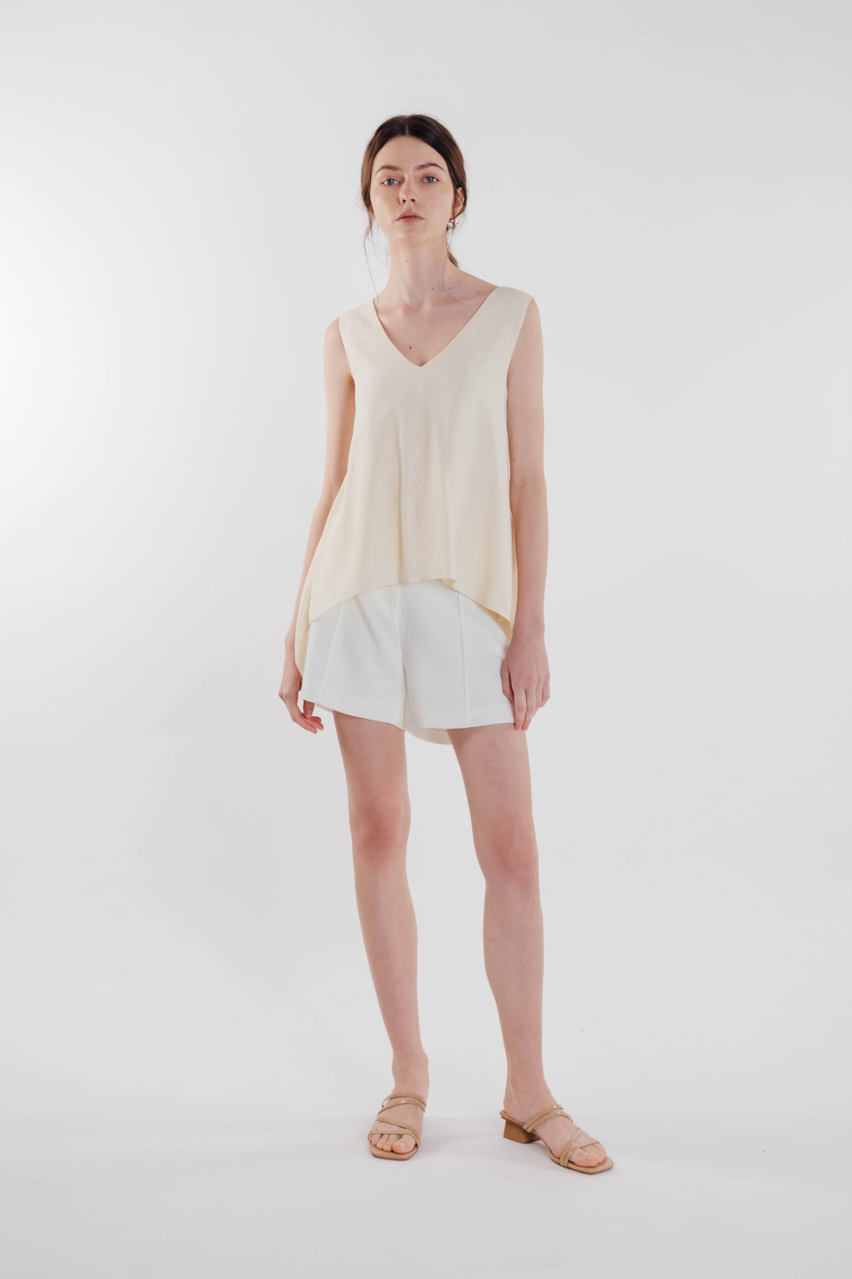 Two-way Asymmetrical Top in Soft Yellow (Sale)