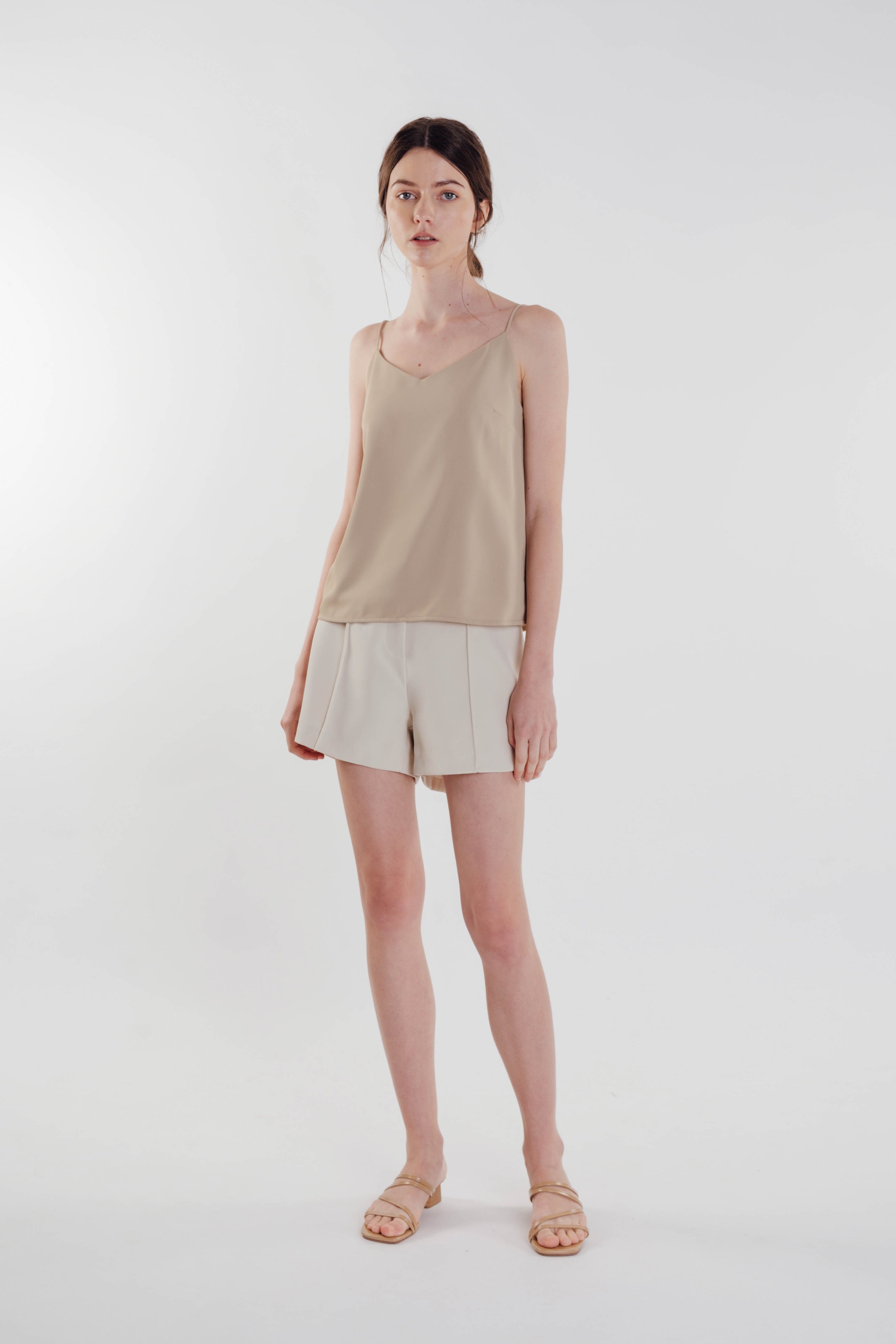 V-neck Camisole in Tan (Sale)