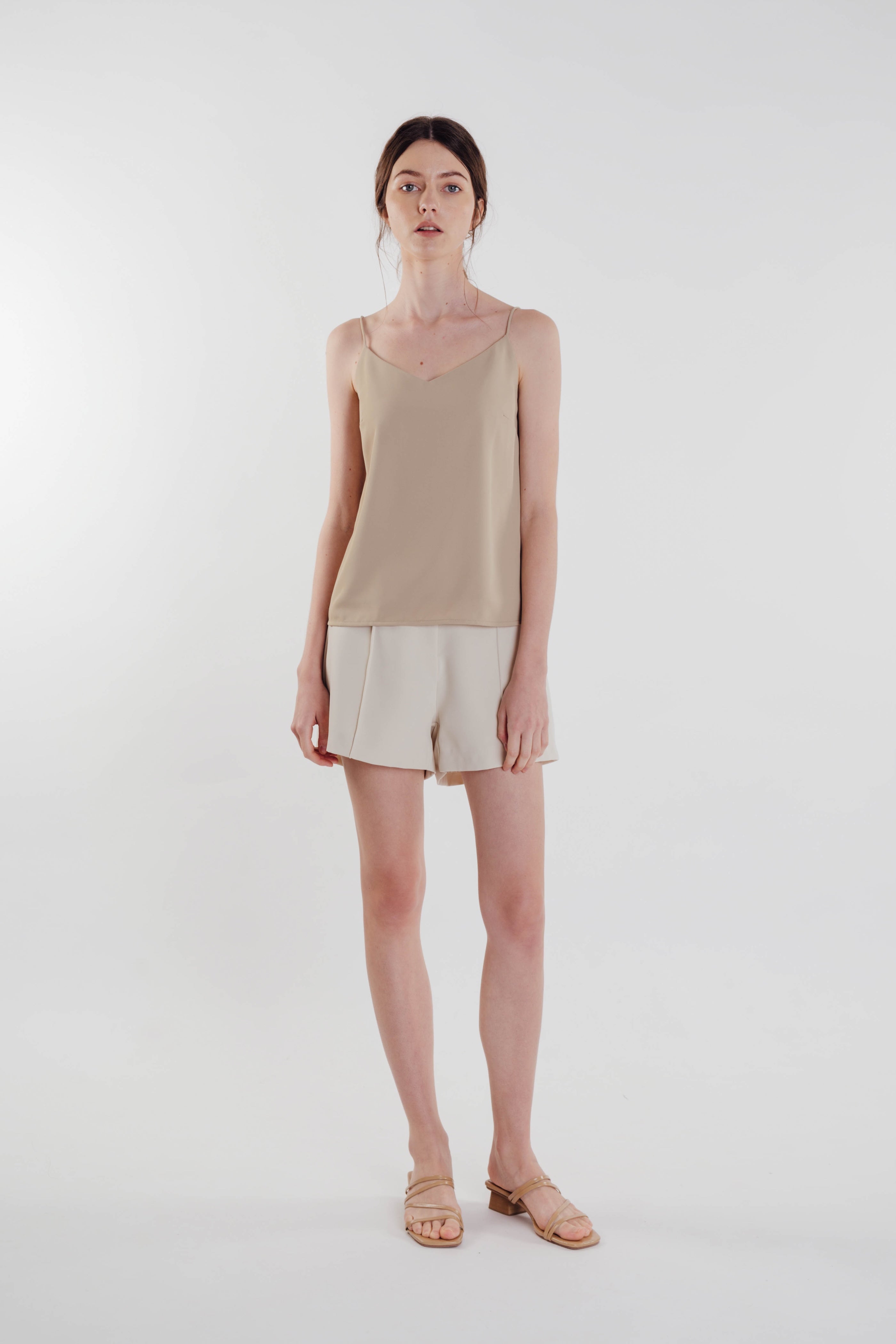 V-neck Camisole in Tan (Sale)
