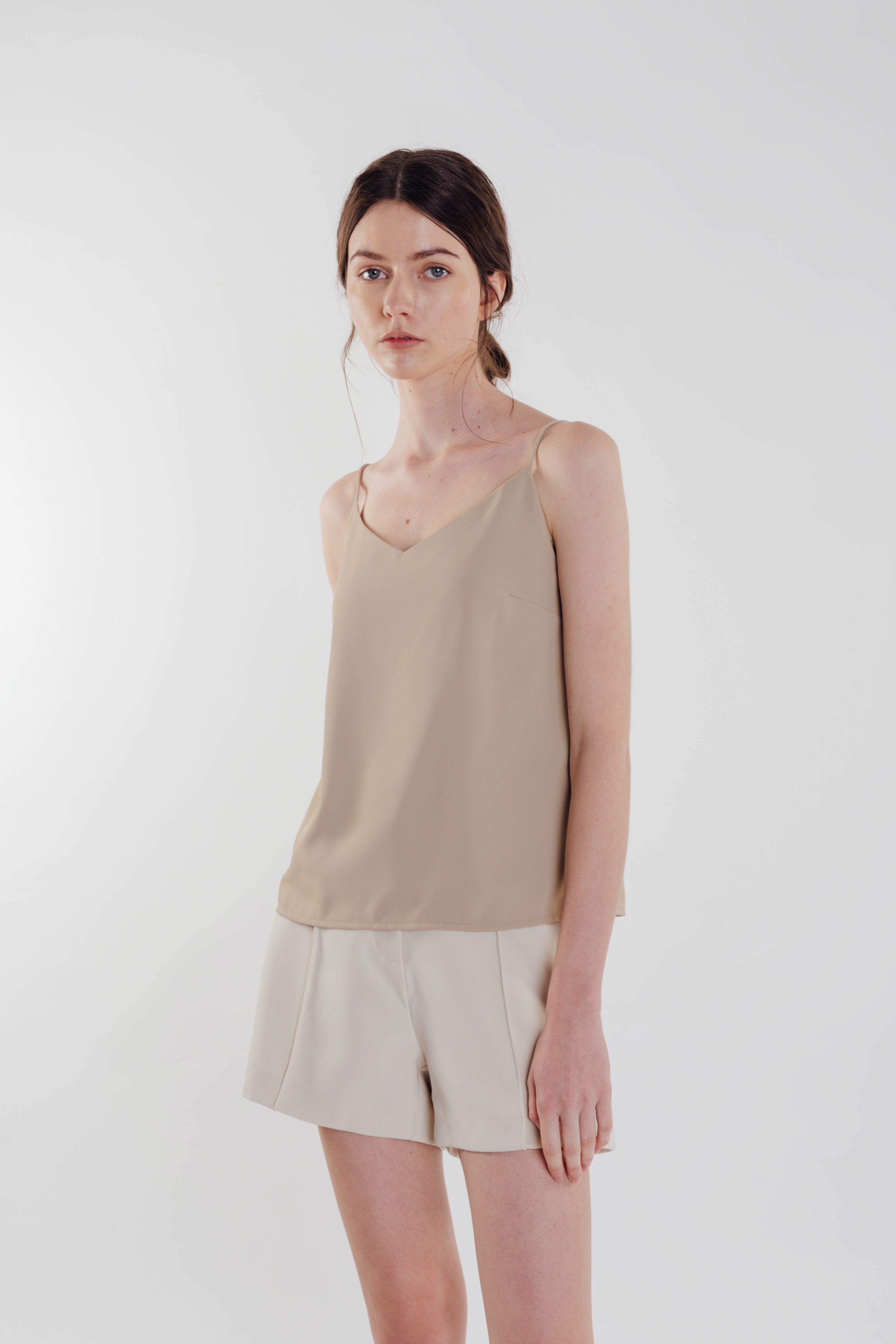 V-neck Camisole in Tan (Sale)