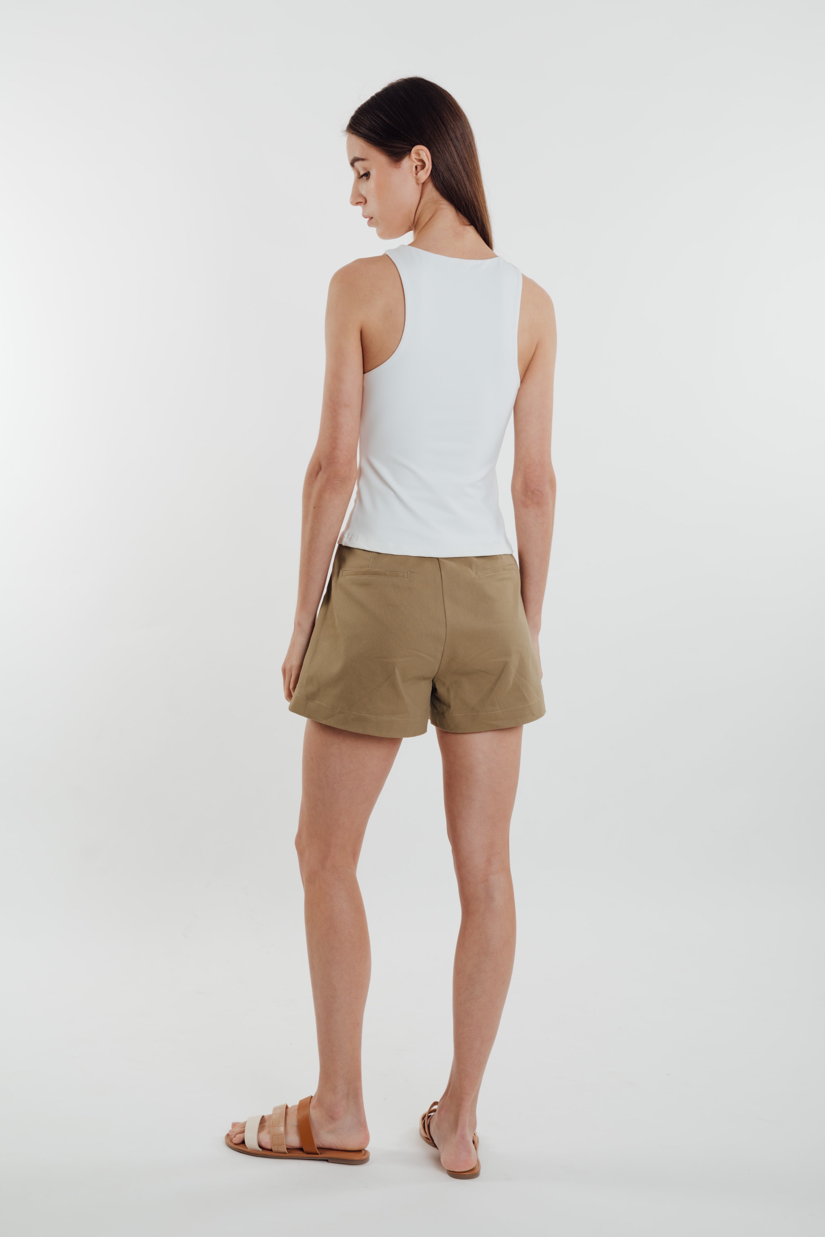 Jersey Blend Tank in White (Sale)