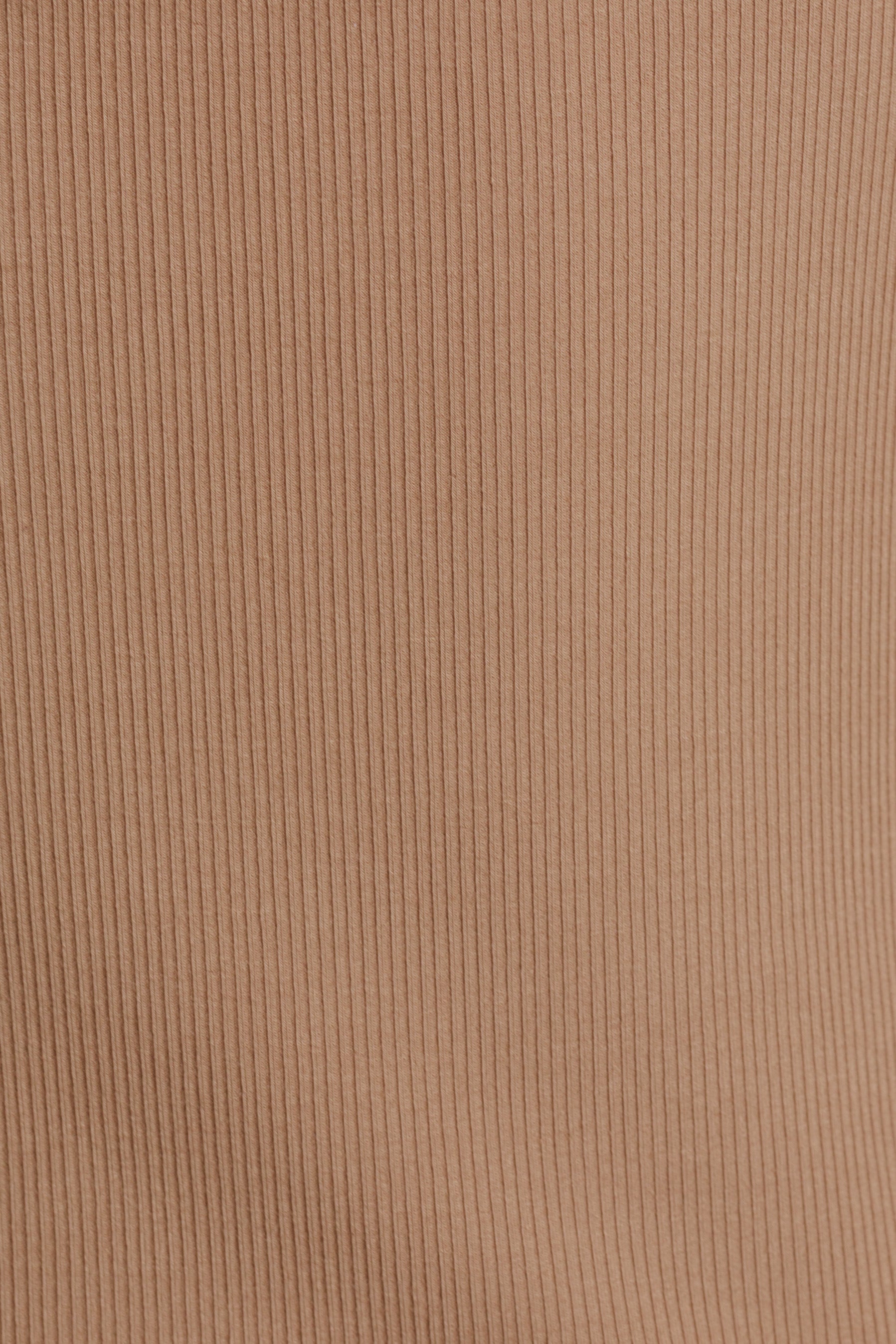 Square Neck Knit Tank in Sand