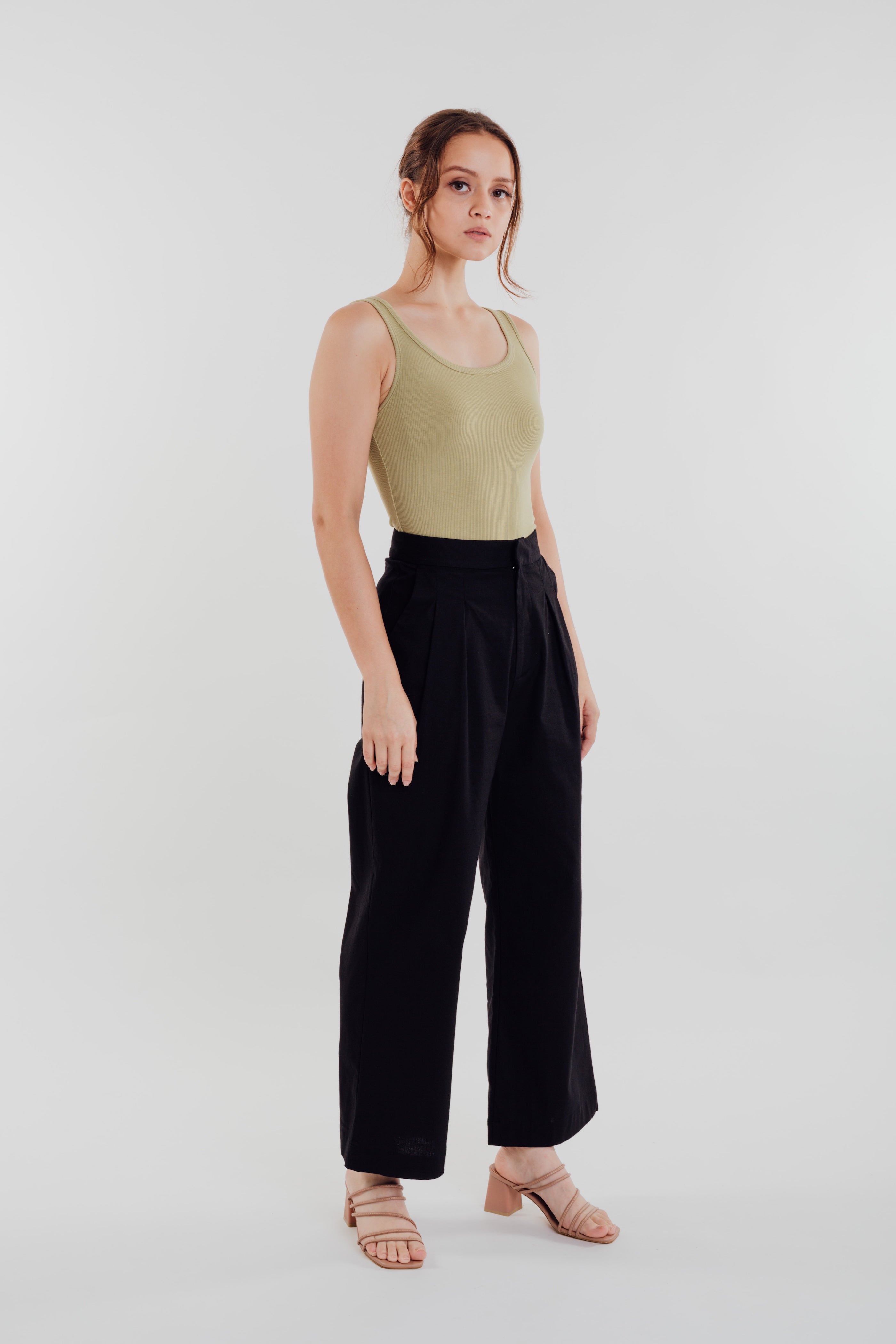 Linen Pants in Black (Sale)