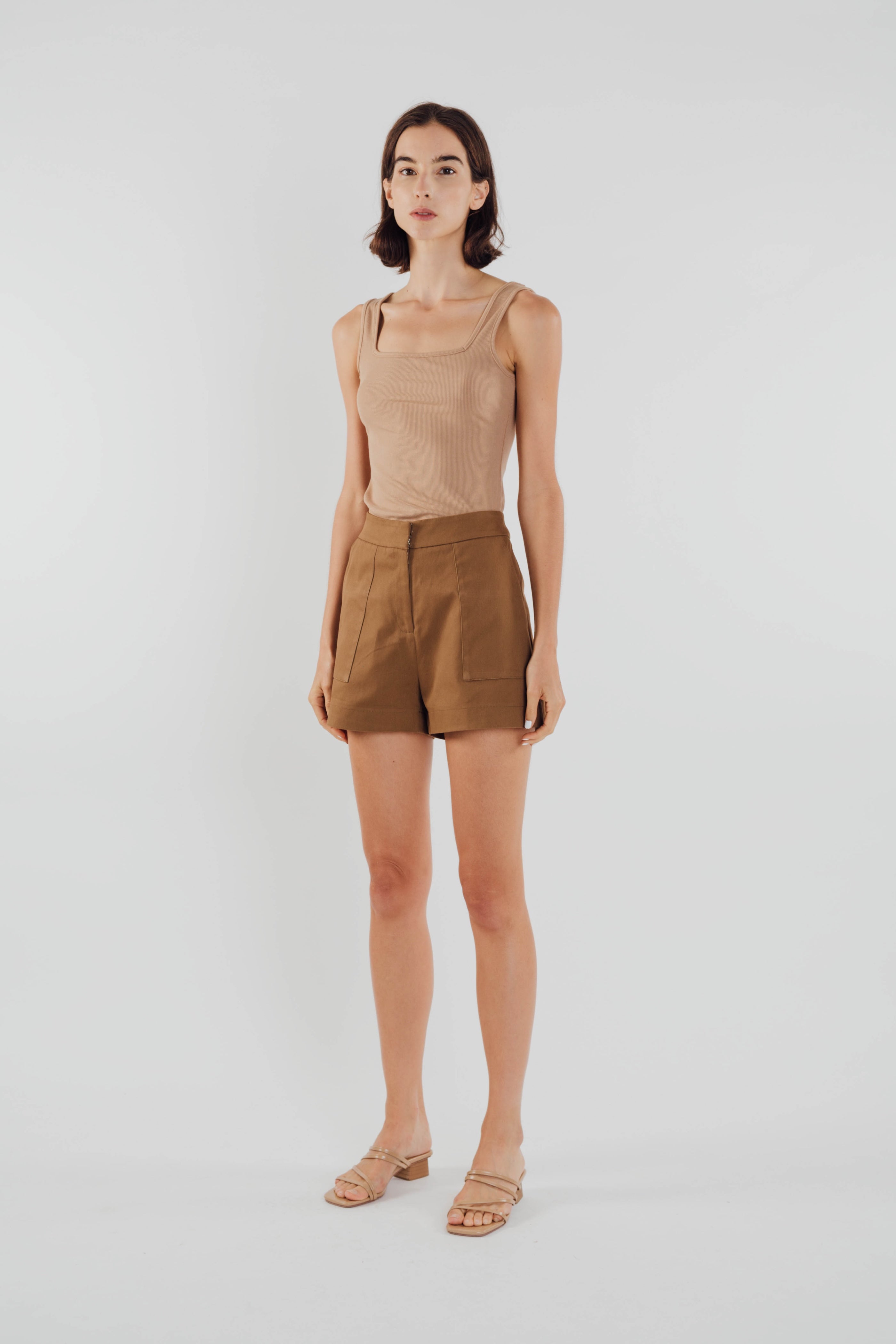 Box Shorts in Mocha