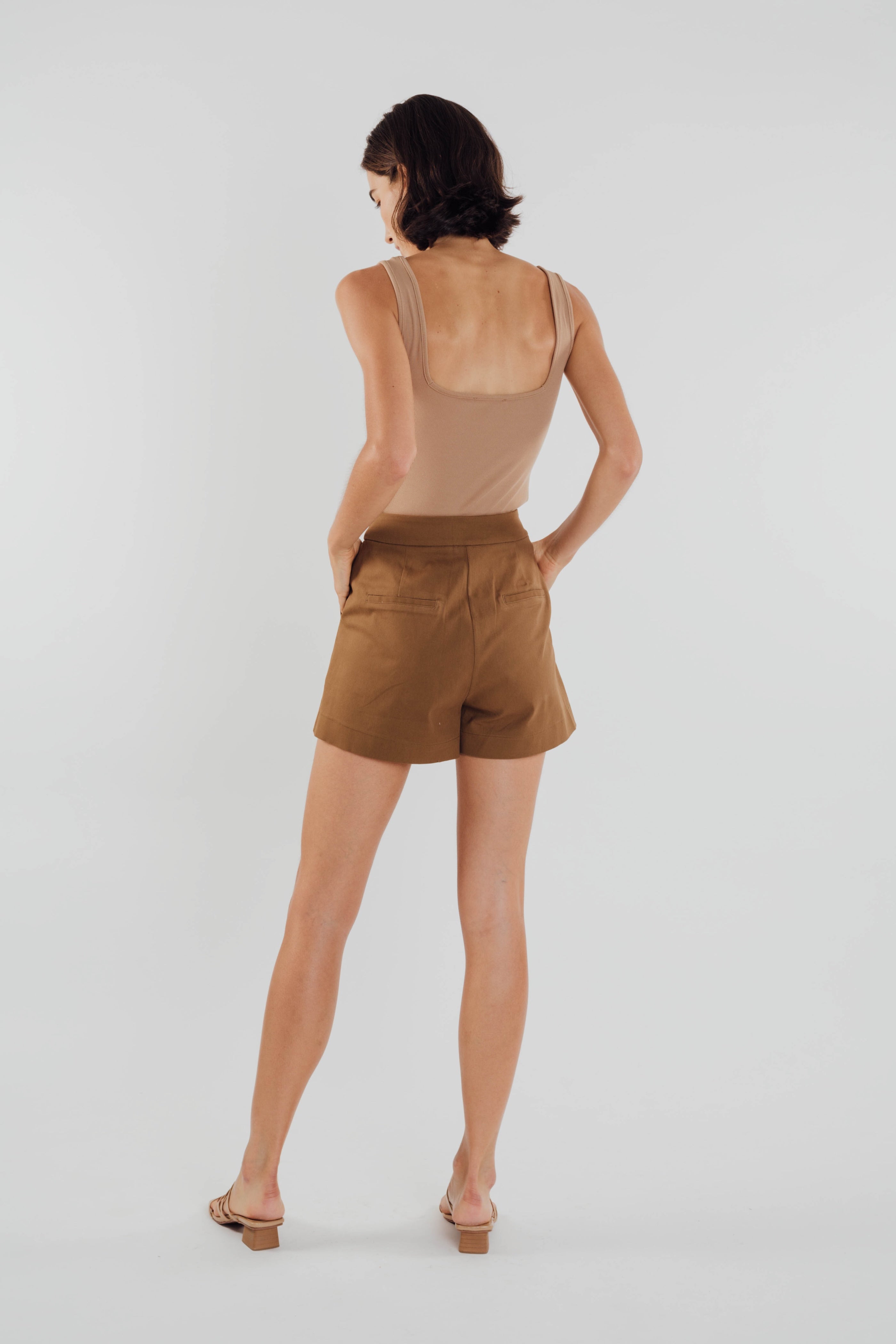 Box Shorts in Mocha