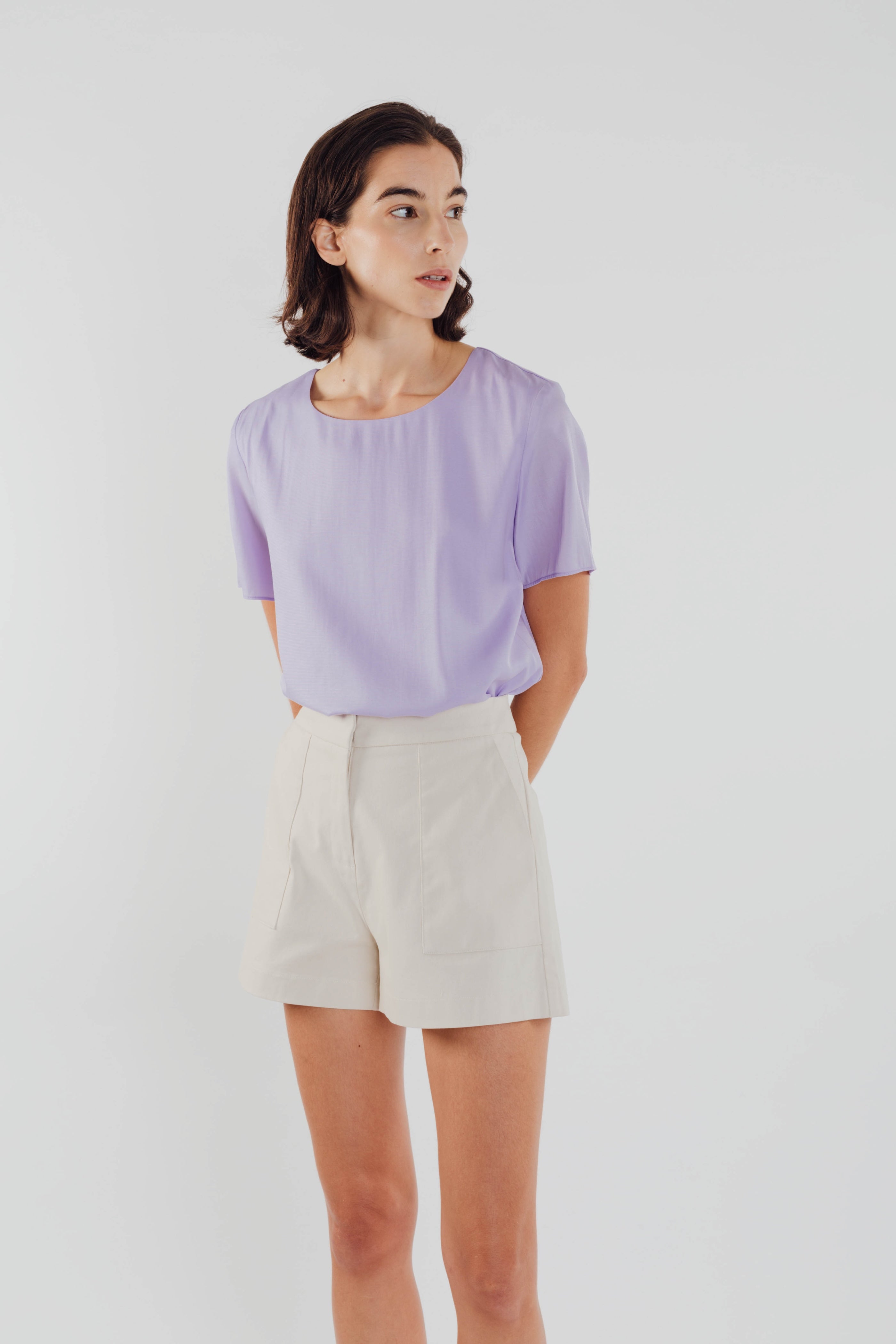 Basic Shift Top in Orchid