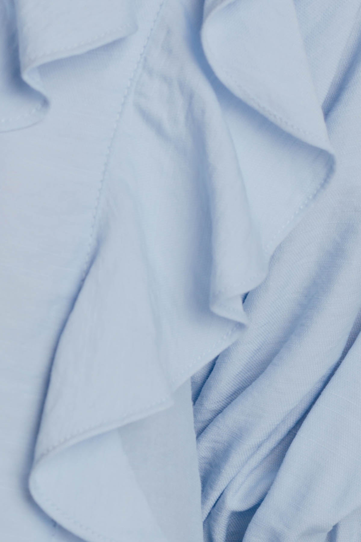 Frilled Top in Sky (Sale)
