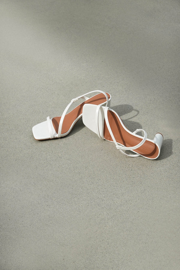 Faye Heels in White