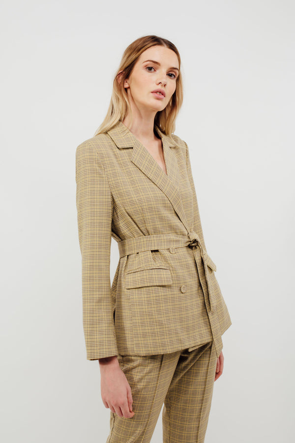 Classic Relaxed Fit Blazer in Tuscany Checked
