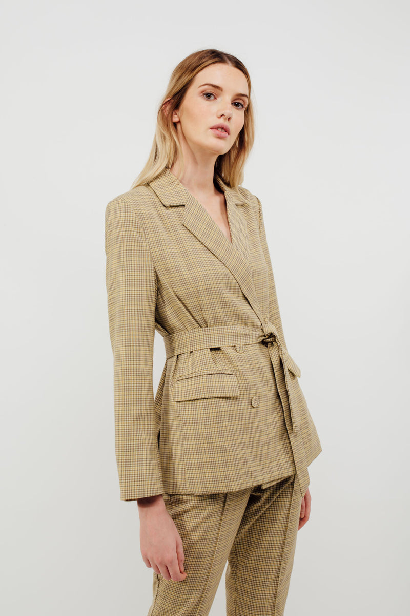 Classic Relaxed Fit Blazer in Tuscany Checked