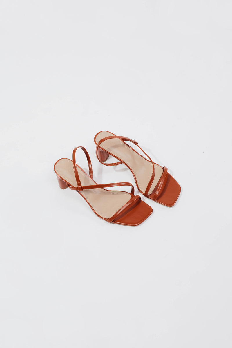 Faye Heels in Burnt Orange