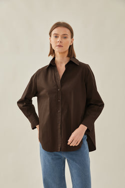 STUDIOS Shirt in Dark Brown