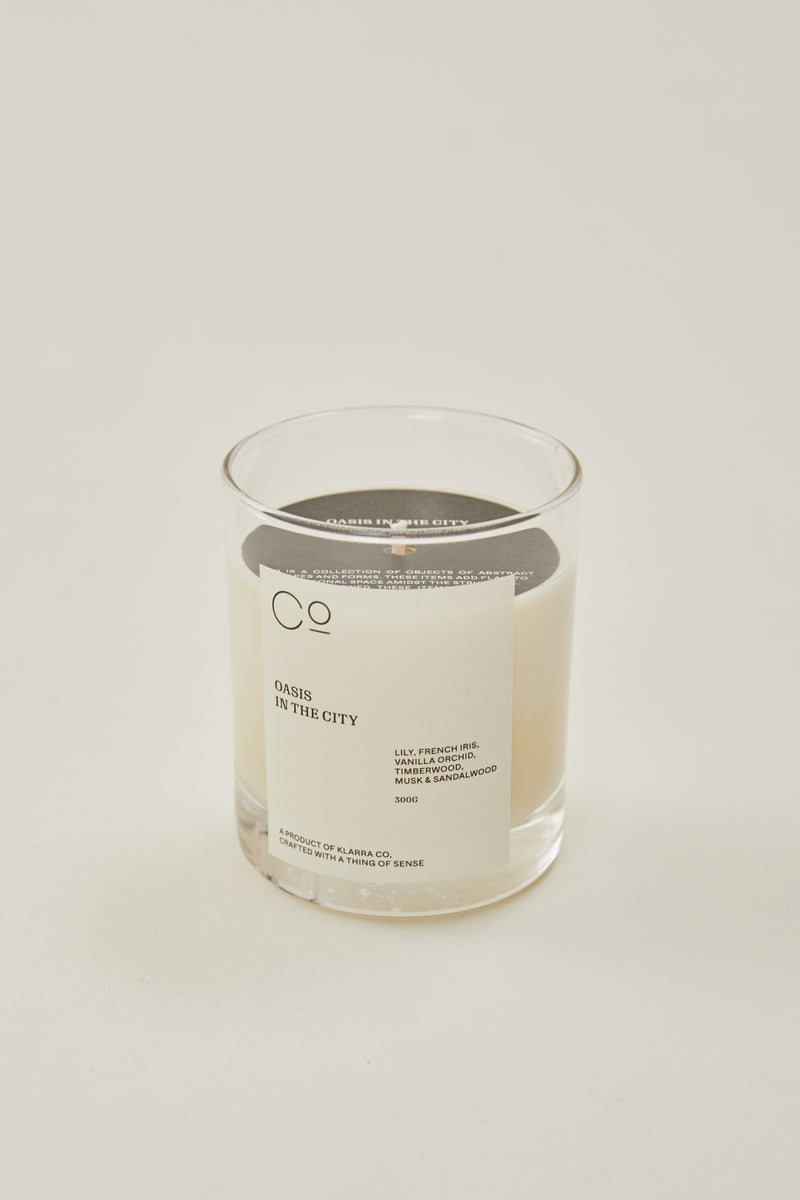 'Oasis in the City' Candle