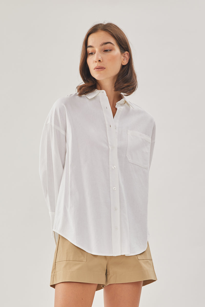 Classic Linen Shirt in White