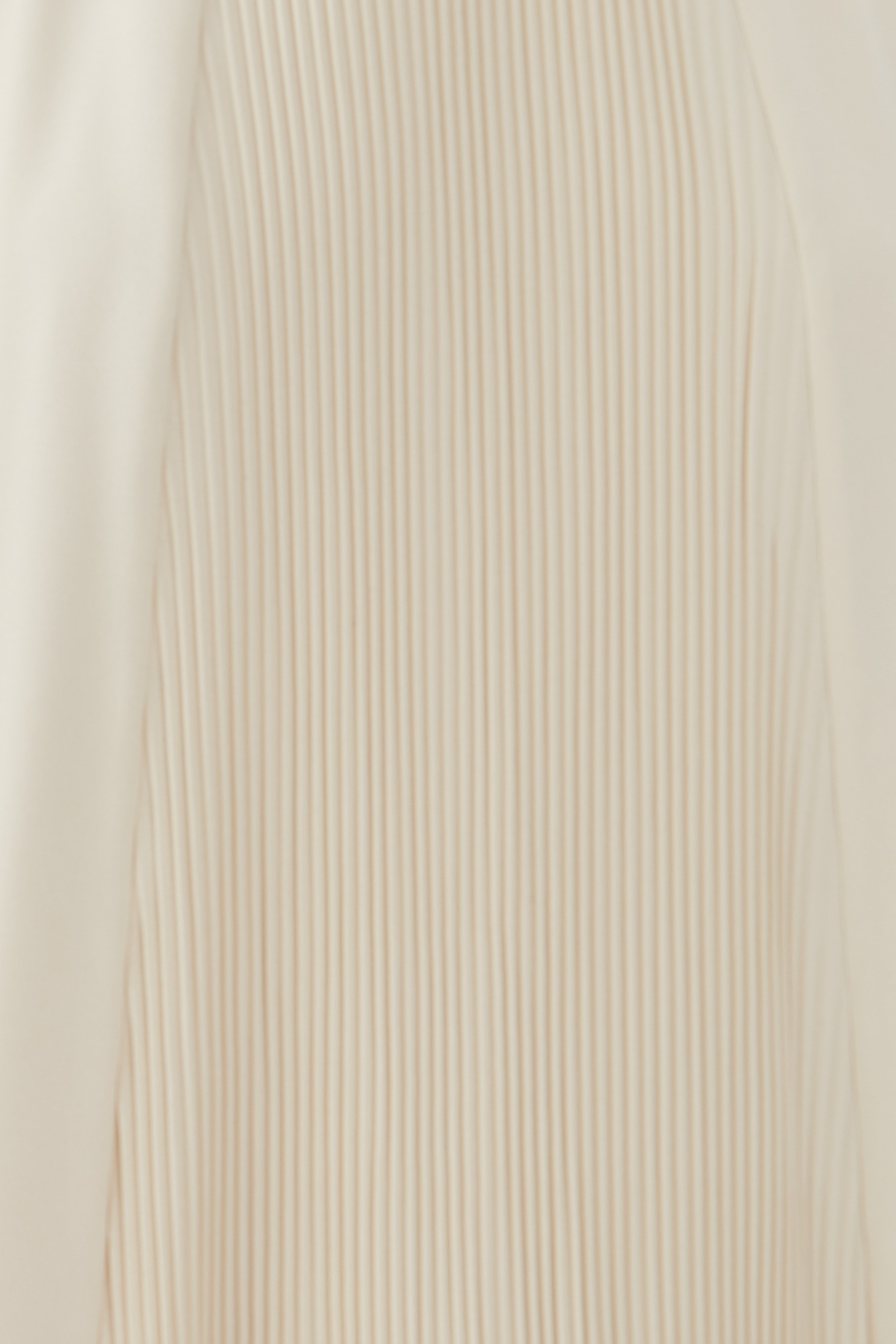 Pleated Halter Dress in Almond
