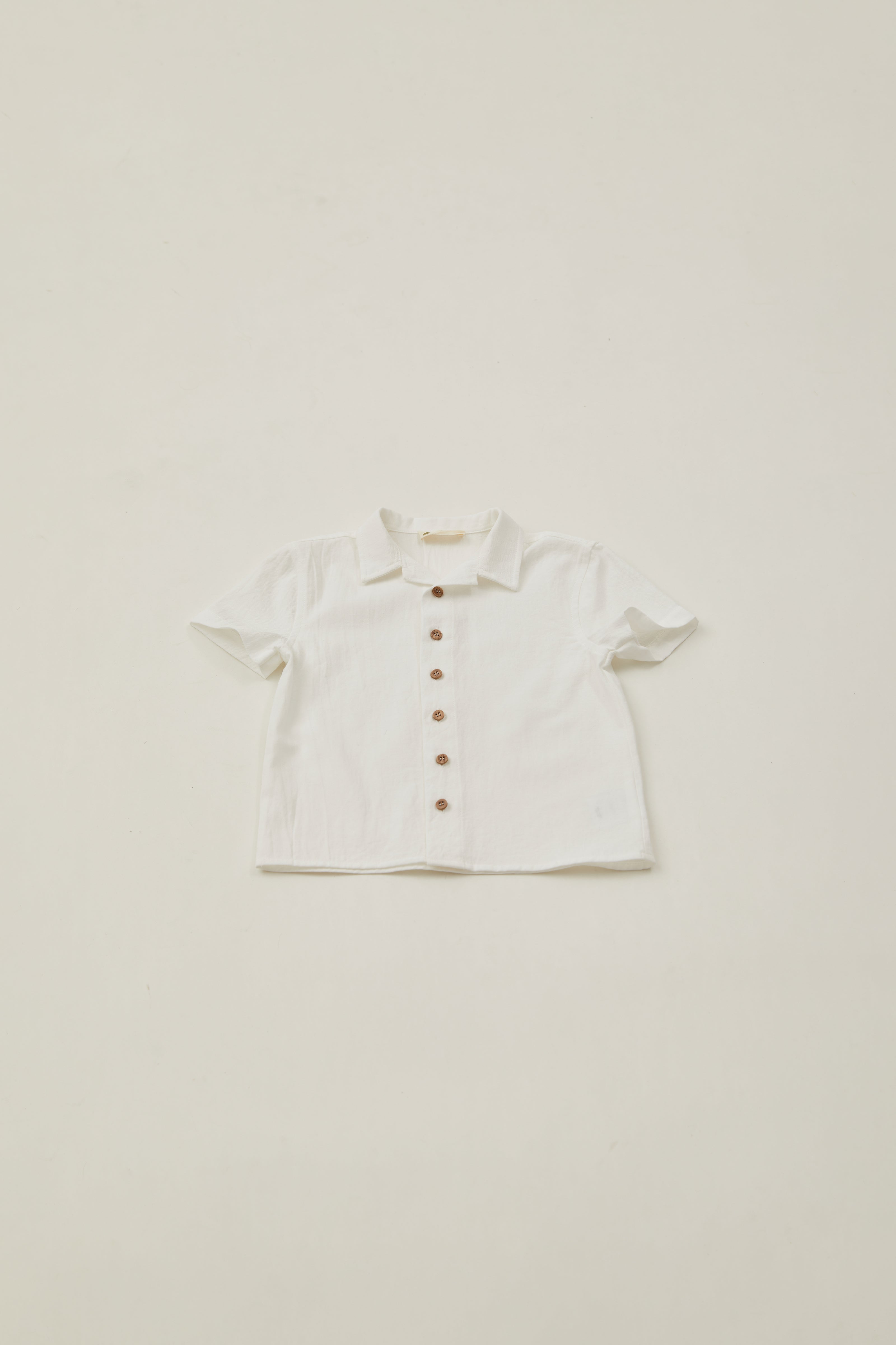 Mini Cotton Shirt in White