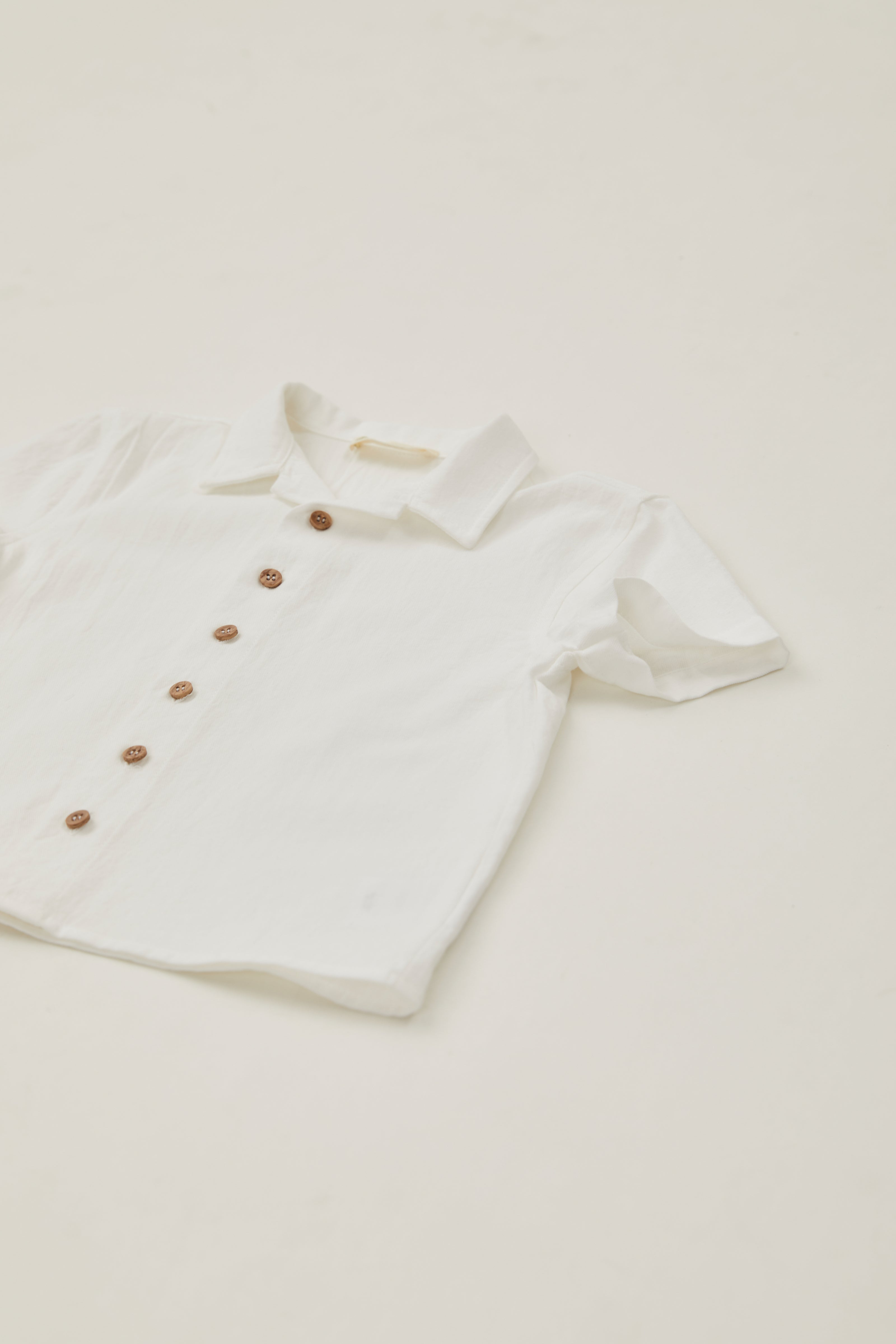 Mini Cotton Shirt in White