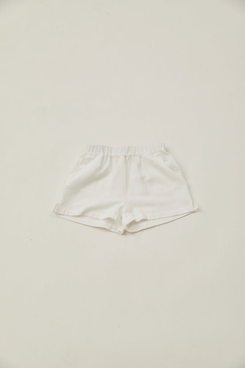 Mini Relaxed Shorts in White