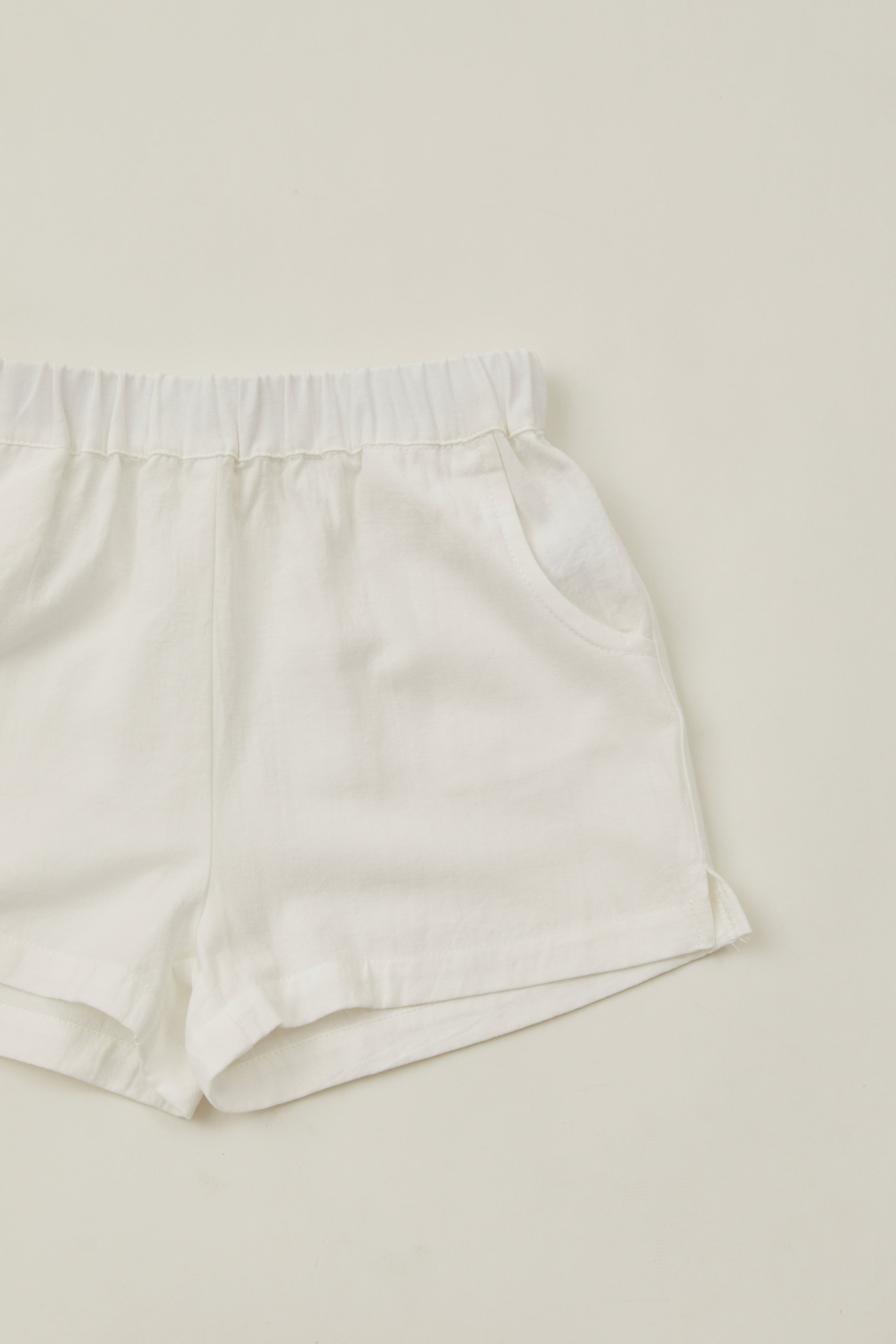 Mini Relaxed Shorts in White