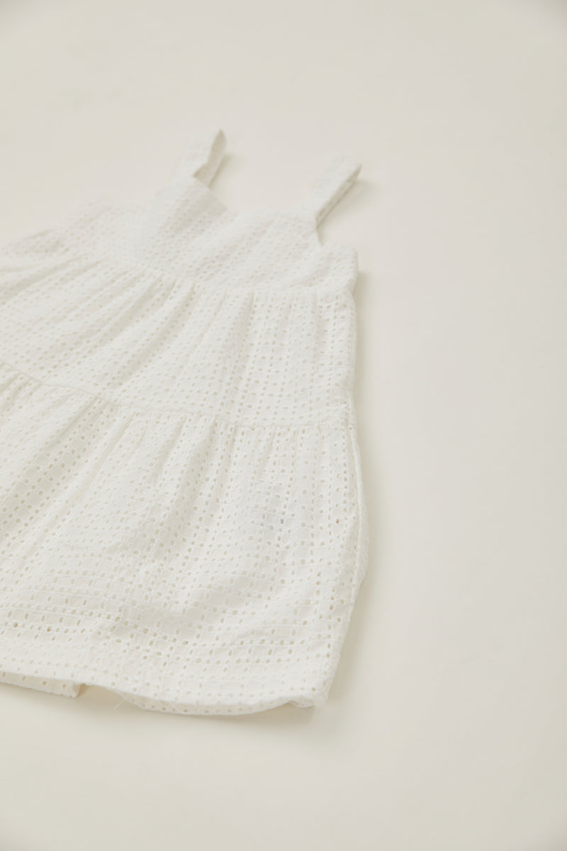 Mini Tiered Dress in Maha Crochet